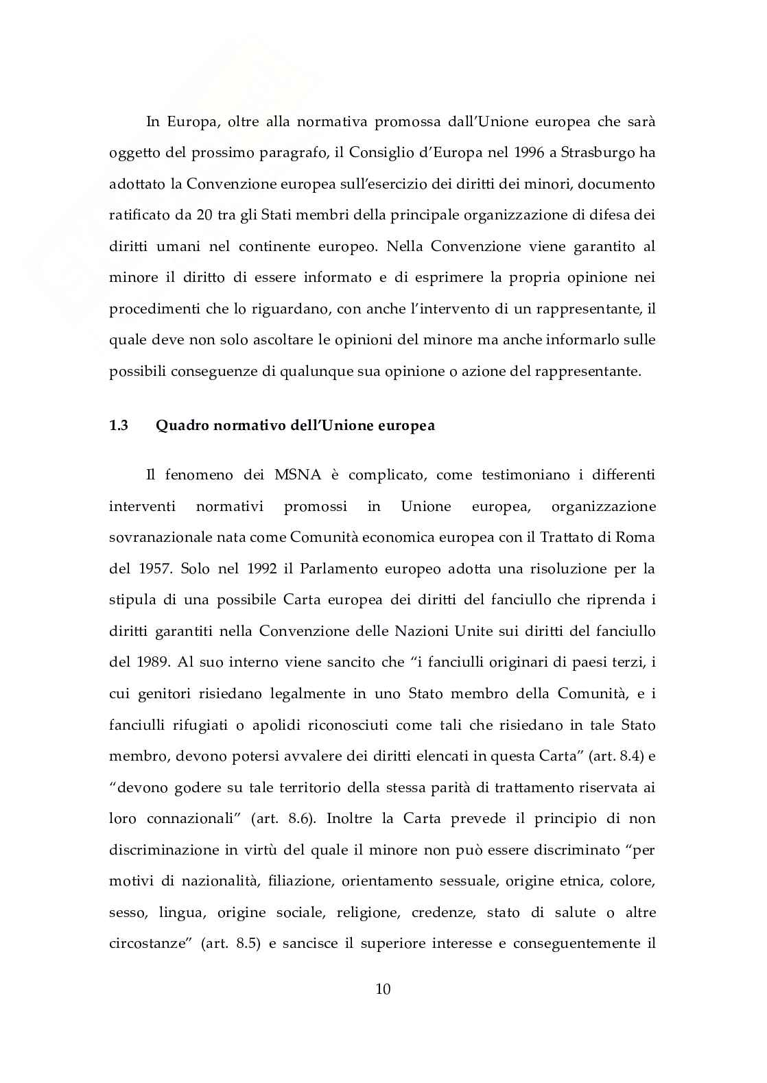 Minori stranieri non accompagnati con riguardo al caso Khan c. Francia relativo alla giungla di Calais Pag. 11