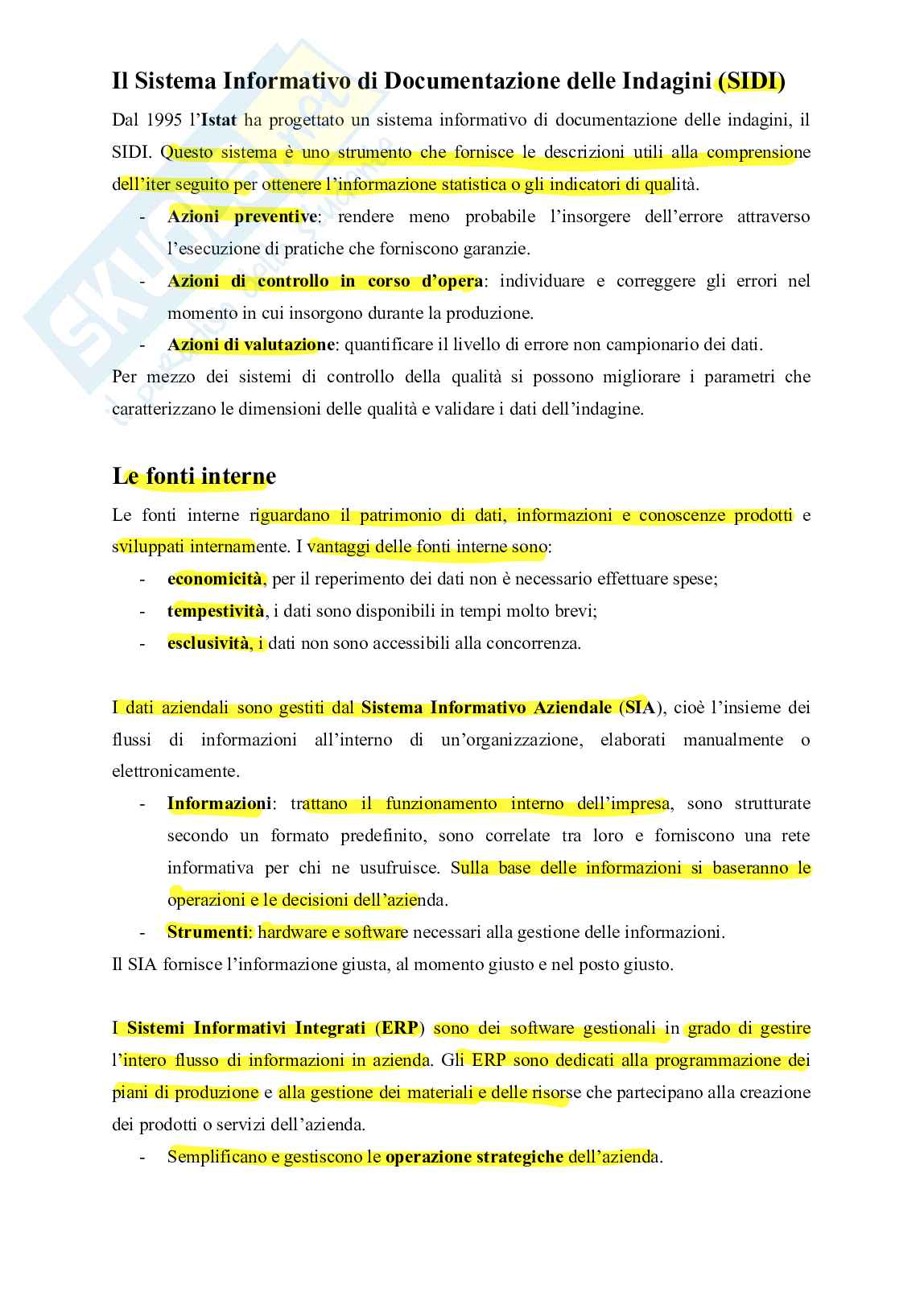 Appunti Statistica aziendale  Pag. 2