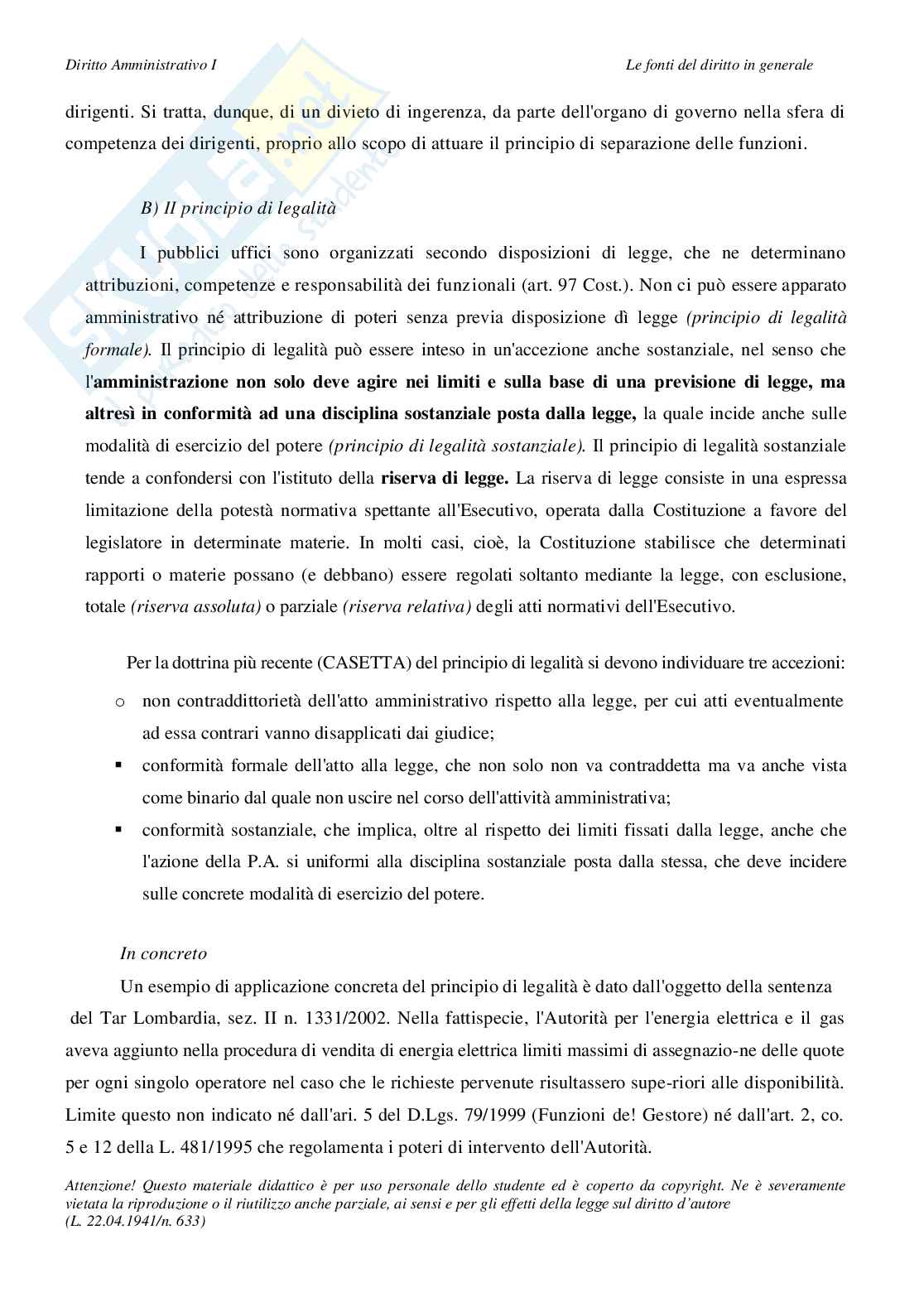 Lezione 1 Diritto amministrativo Pag. 6
