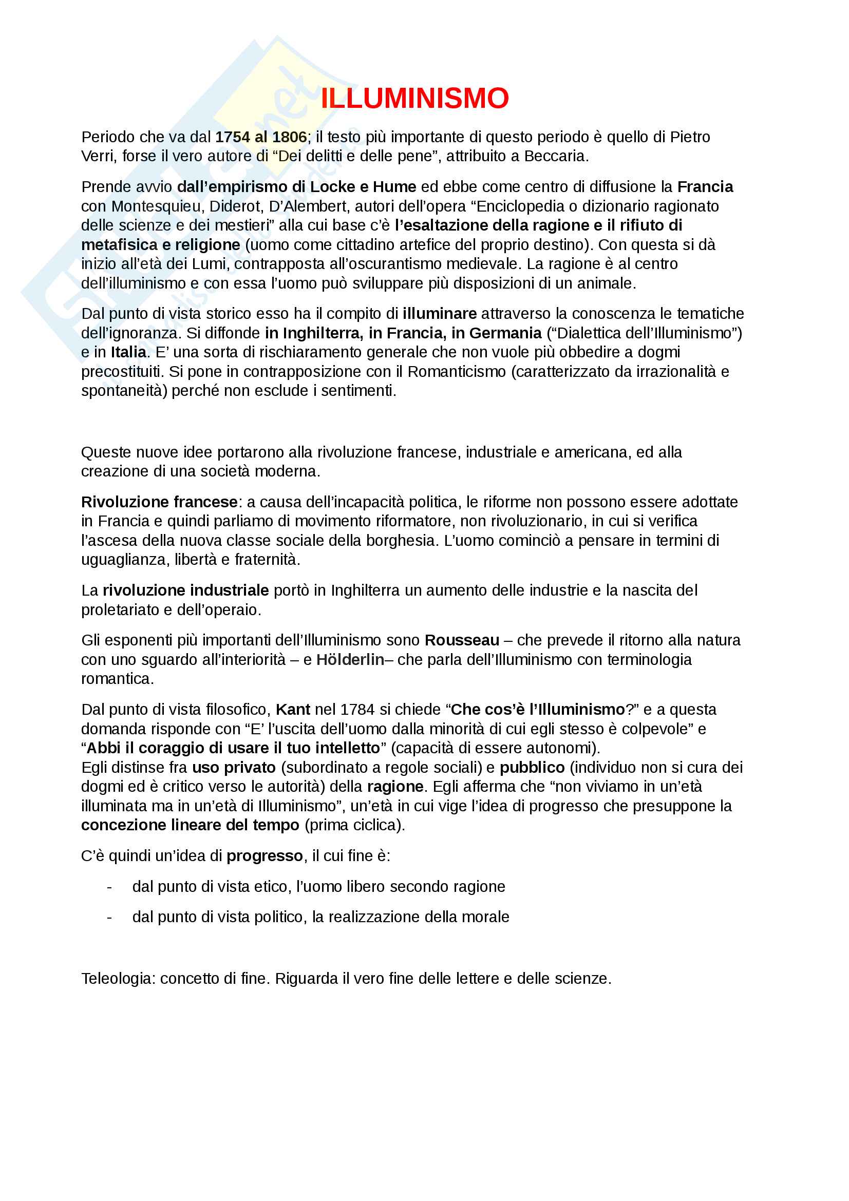 Riassunto esame Letteratura Italiana, docente D'Antuono, libri consigliati "Lettere" e il "Discorso" di Antonio Genovesi Pag. 1