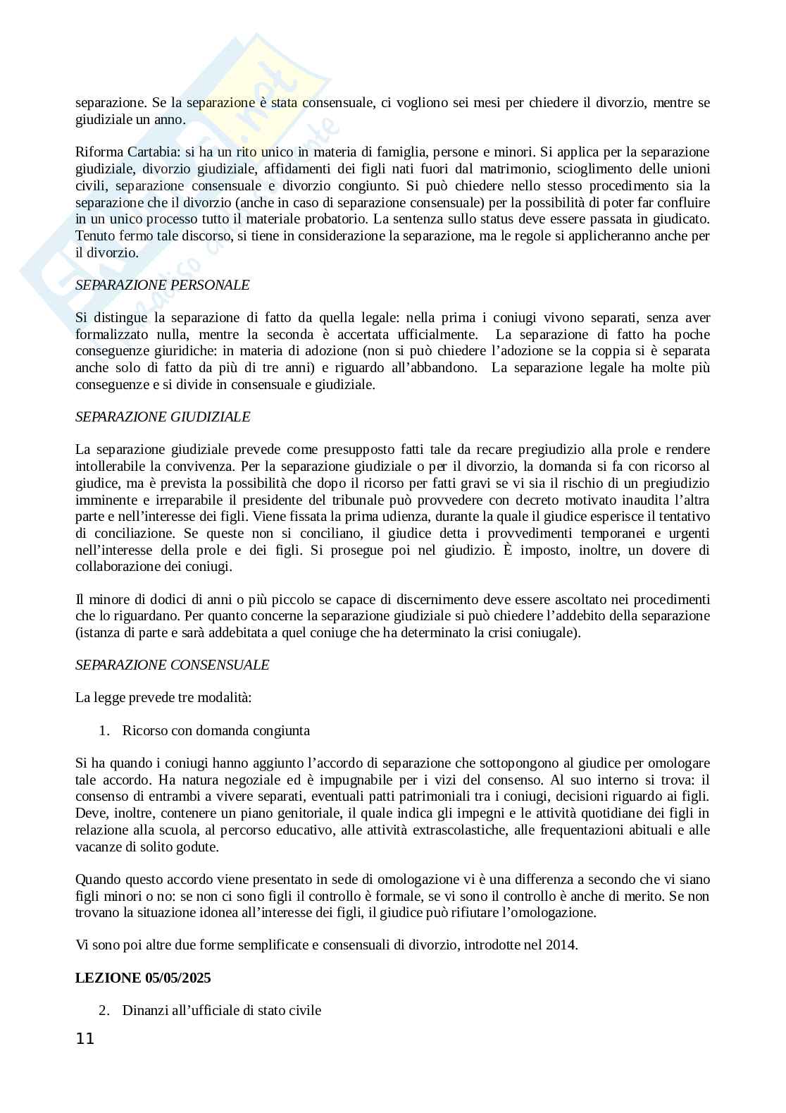 Riassunto esame Diritto privato, Prof. Cerdonio Chiaromonte Giuliana, libro consigliato Diritto privato , Trabucchi  Pag. 11