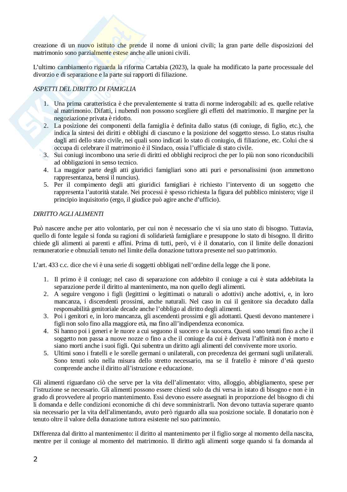 Riassunto esame Diritto privato, Prof. Cerdonio Chiaromonte Giuliana, libro consigliato Diritto privato , Trabucchi  Pag. 2