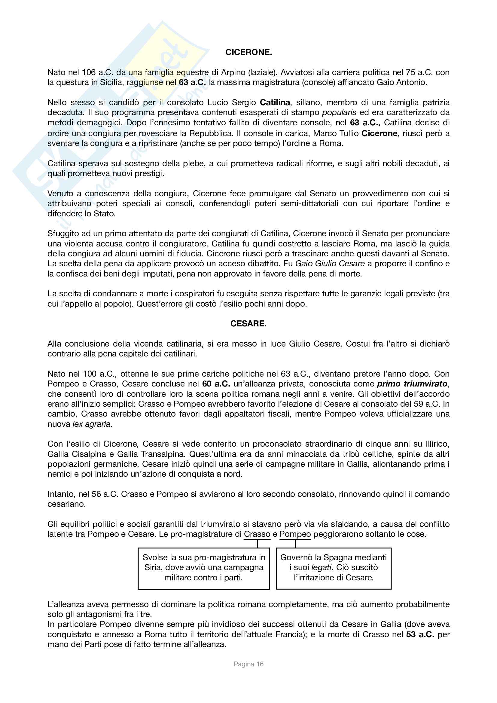 Storia Romana, Prof. Cecconi Pag. 16
