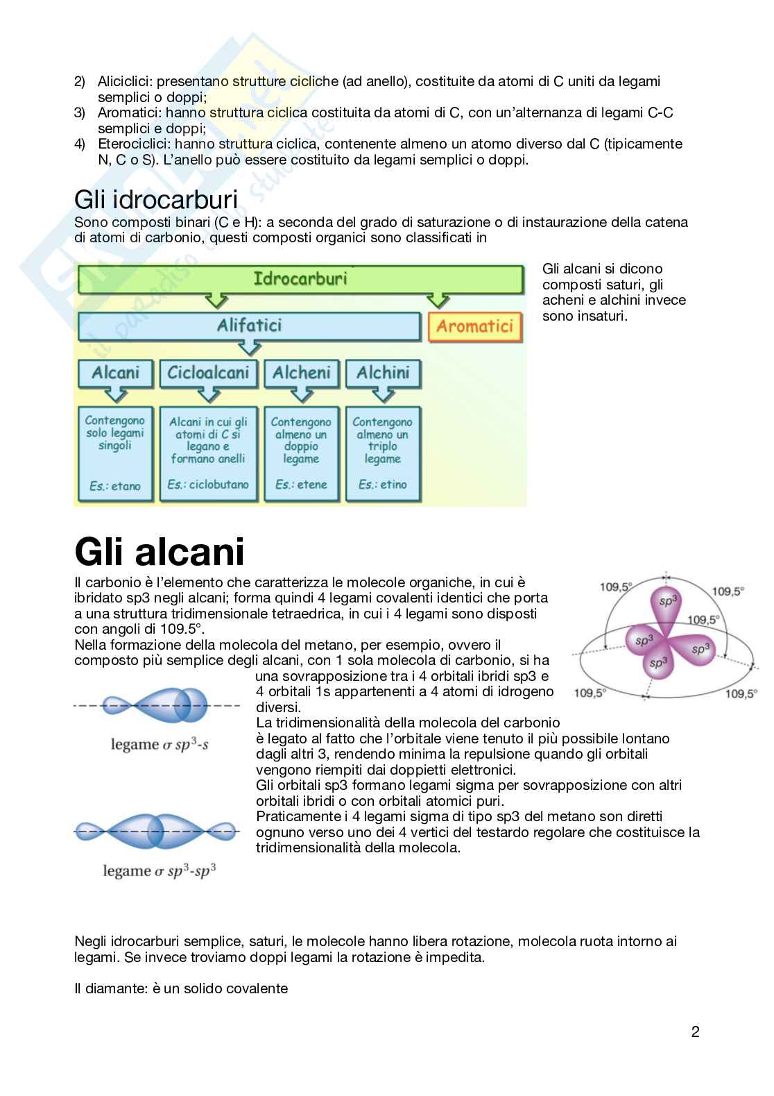 Appunti Chimica organica semestre filtro  Pag. 2