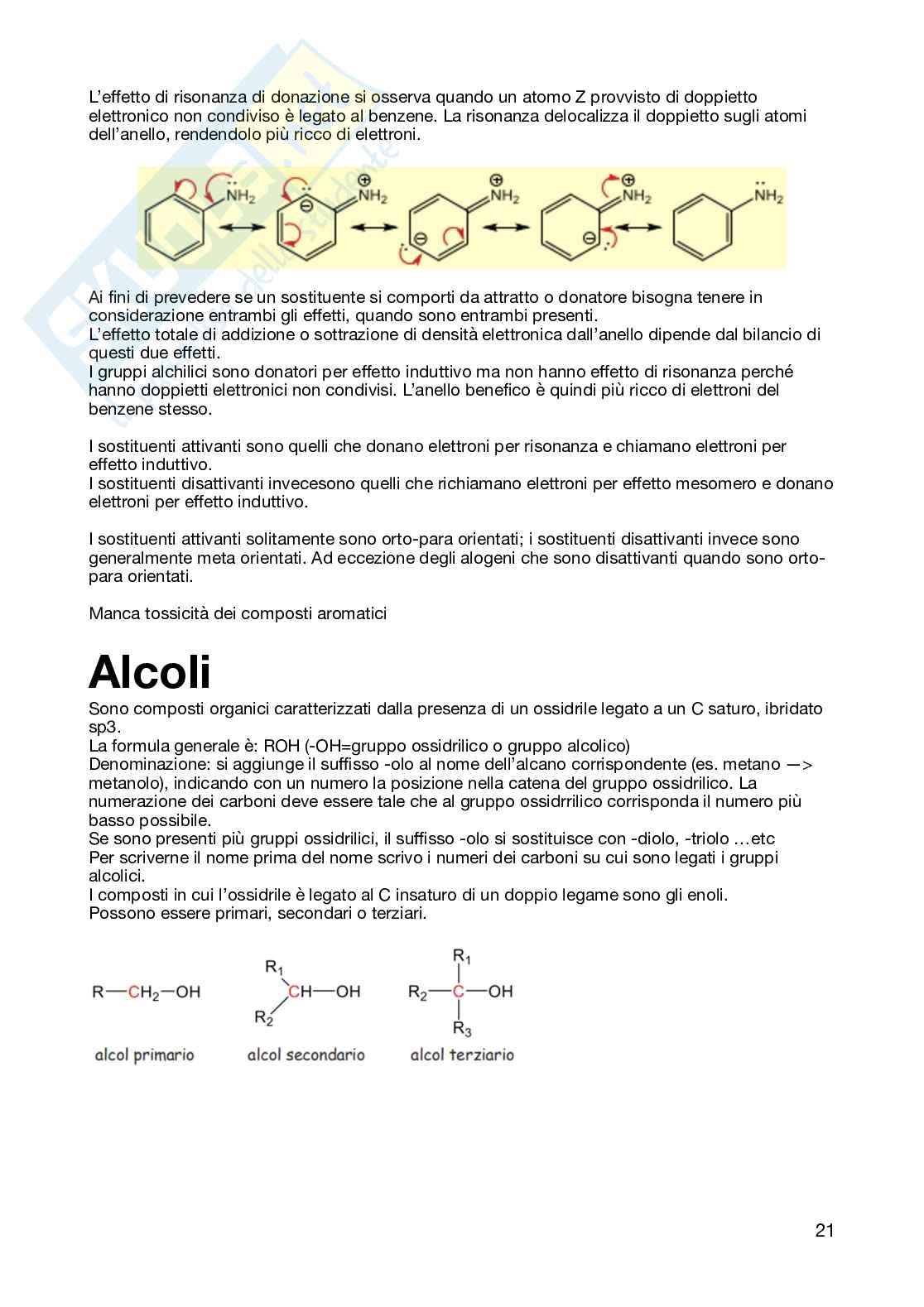 Appunti Chimica organica semestre filtro  Pag. 21