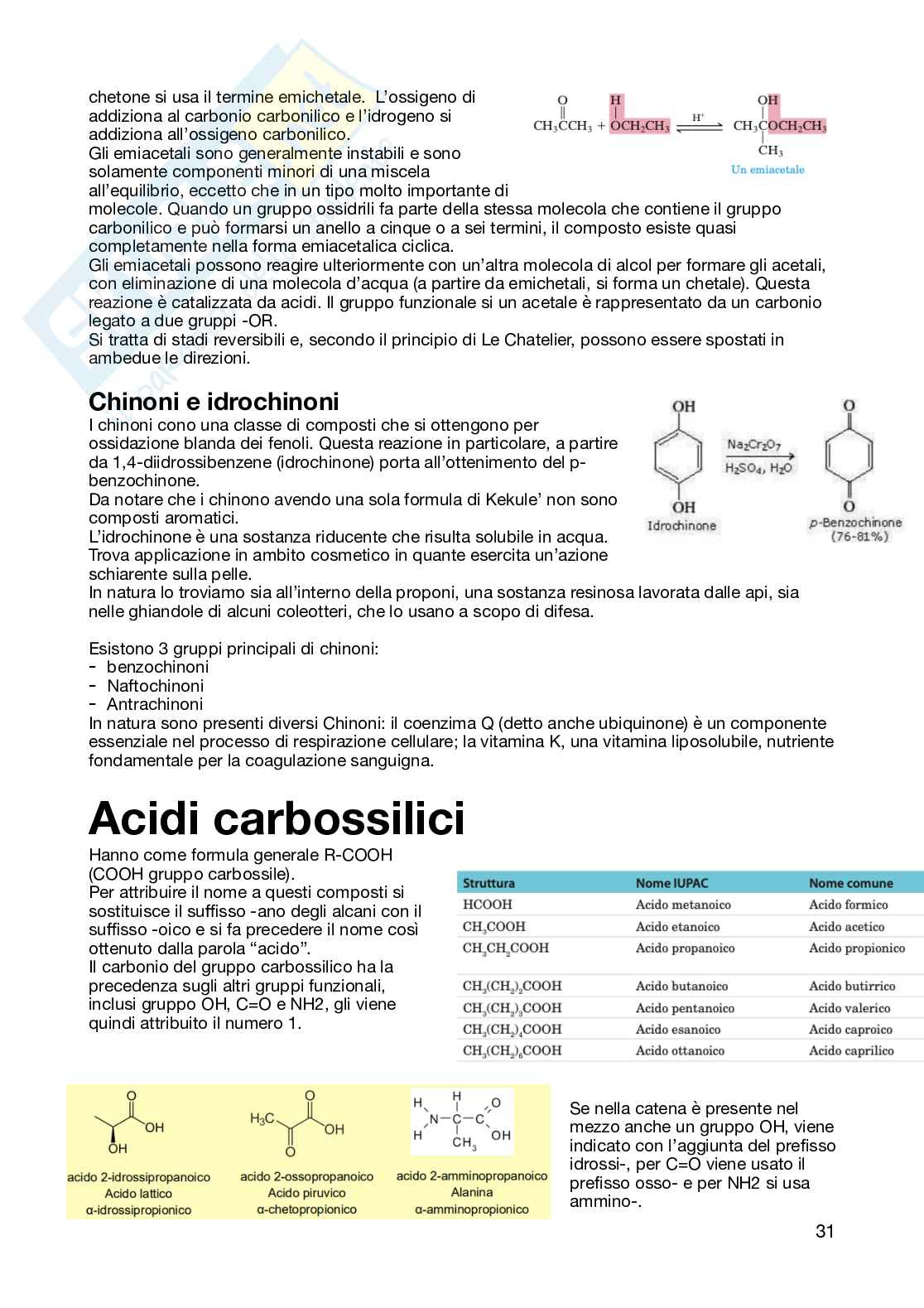 Appunti Chimica organica semestre filtro  Pag. 31