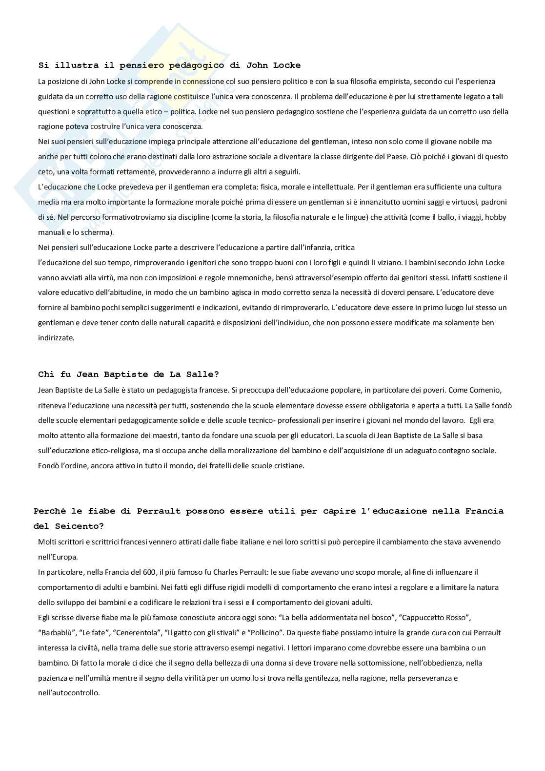 Paniere Storia della pedagogia  - Risposte aperte - aggiornato (2026) Pag. 11