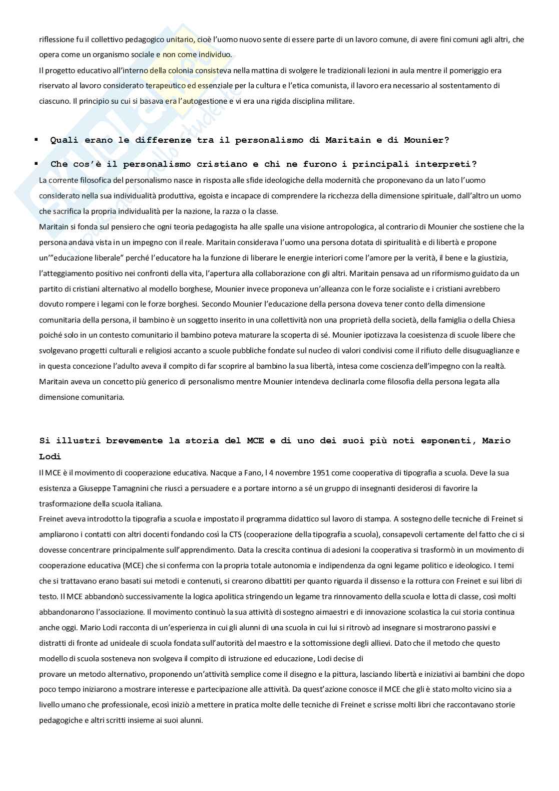 Paniere Storia della pedagogia  - Risposte aperte - aggiornato (2026) Pag. 26