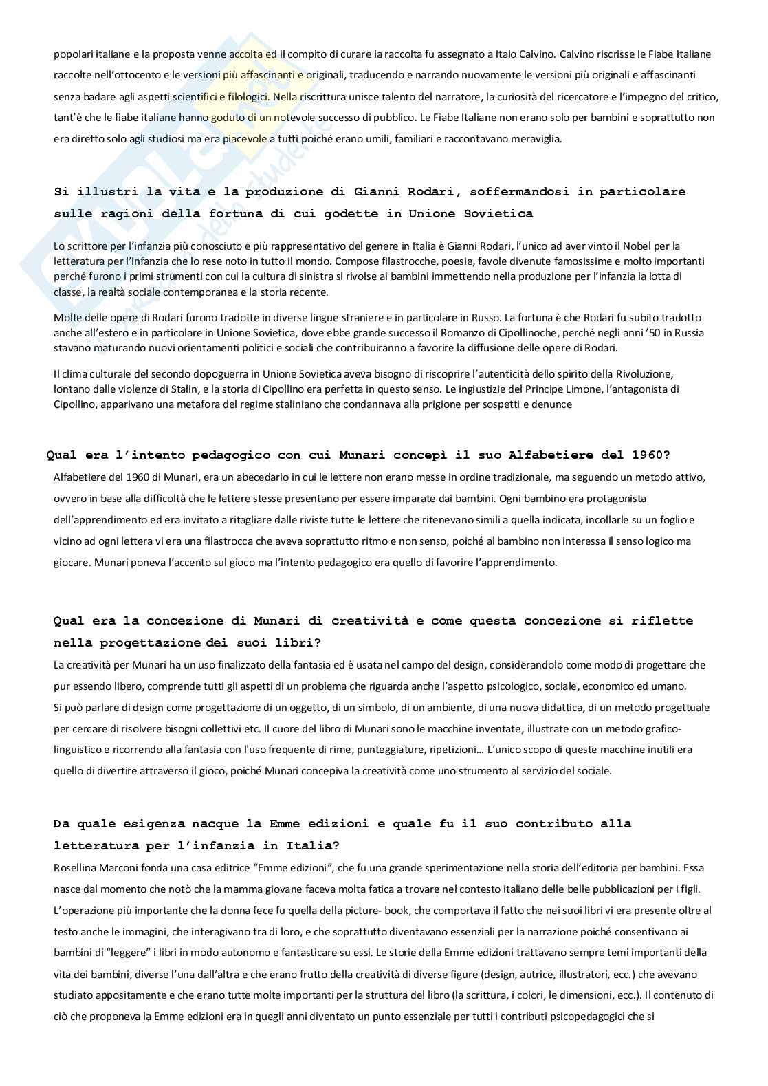 Paniere Storia della pedagogia  - Risposte aperte - aggiornato (2026) Pag. 31