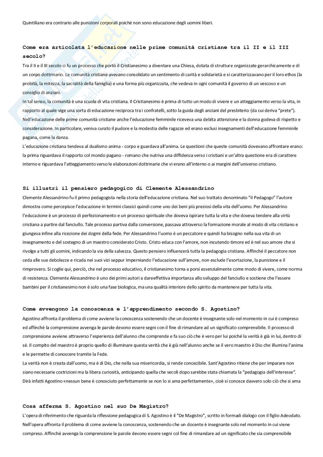 Paniere Storia della pedagogia  - Risposte aperte - aggiornato (2026) Pag. 6