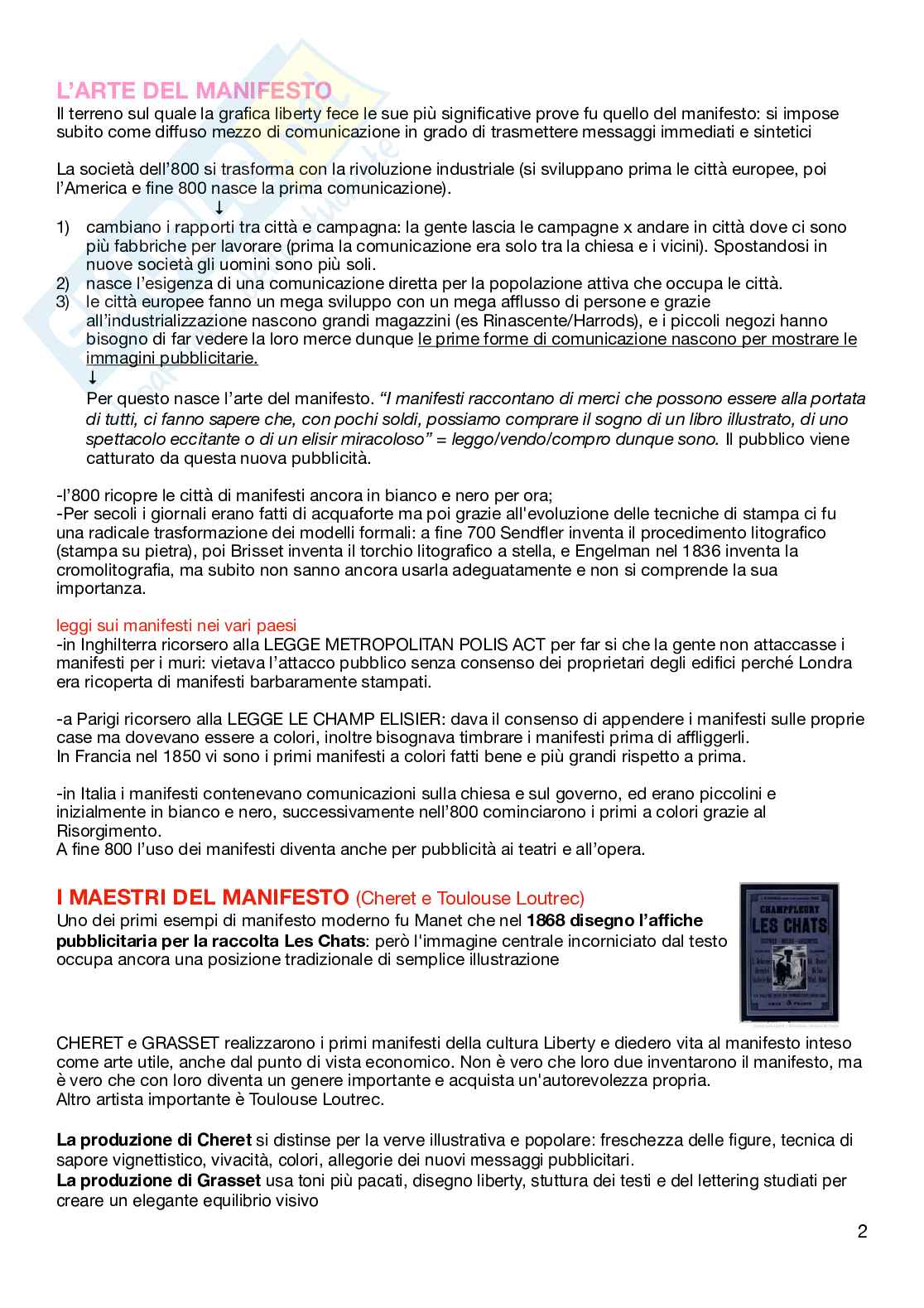 Appunti per l'esame di Storia del graphic design   Pag. 2