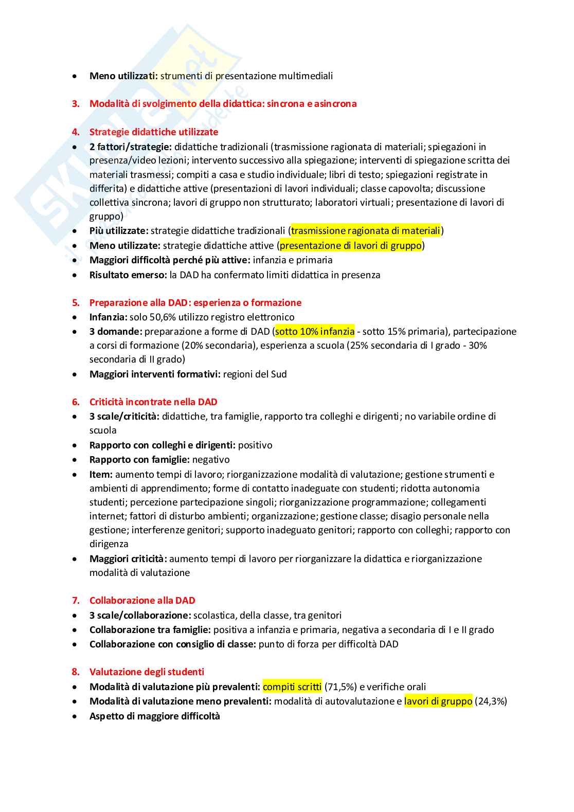 Pedagogia sperimentale (B018167) - Kit completo, appunti e quiz con soluzioni | SFP Notes Vol. 12 Pag. 2