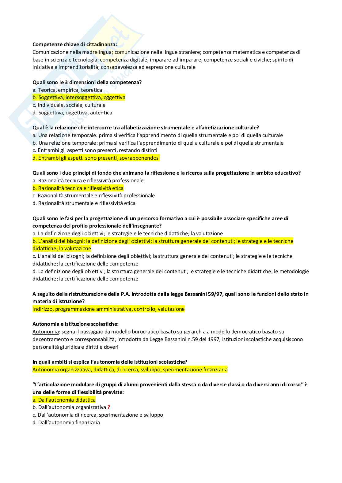Pedagogia sperimentale (B018167) - Kit completo, appunti e quiz con soluzioni | SFP Notes Vol. 12 Pag. 41