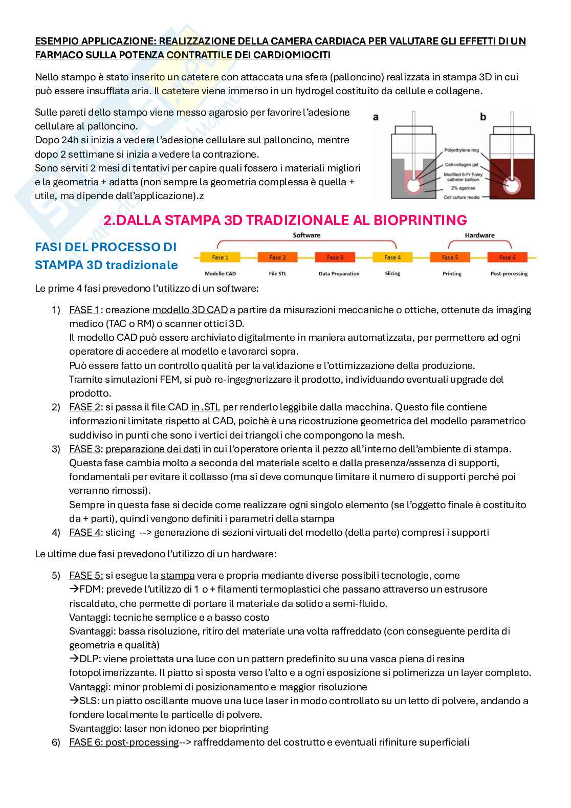 Appunti Biofabbricazione e Bioprinting Pag. 2