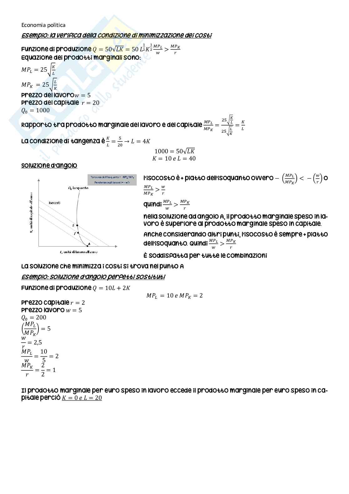 Riassunto esame Economia politica, Prof. Amighini Alessia, libro consigliato Microeconomia , Davide A. Besanko Pag. 56