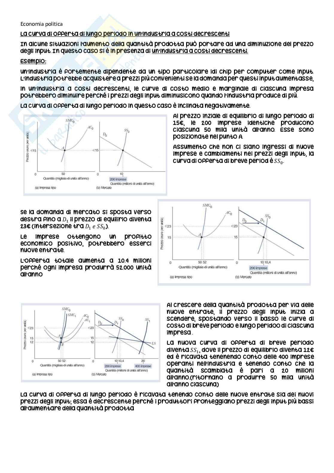 Riassunto esame Economia politica, Prof. Amighini Alessia, libro consigliato Microeconomia , Davide A. Besanko Pag. 81