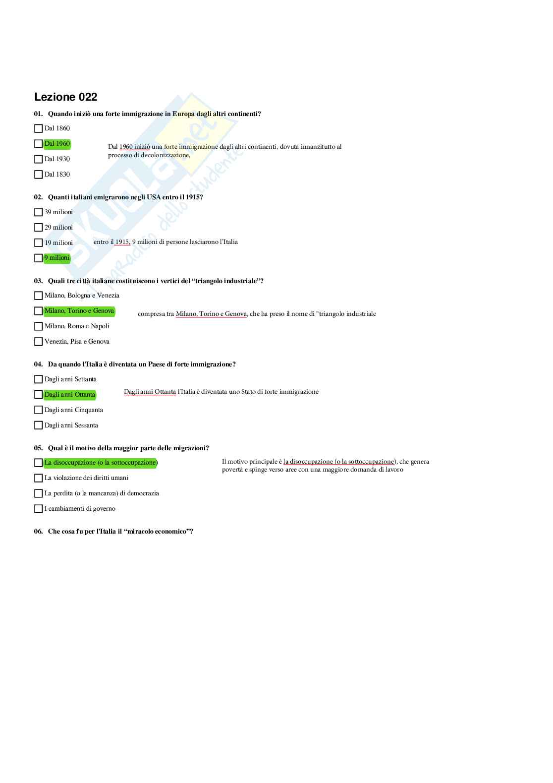 Paniere Geografia - Risposte multiple - aggiornato (2026) Pag. 26