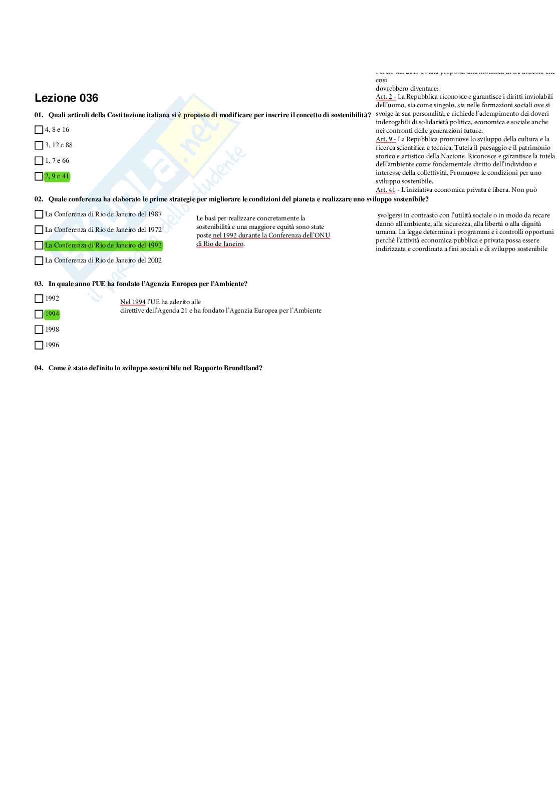 Paniere Geografia - Risposte multiple - aggiornato (2026) Pag. 41