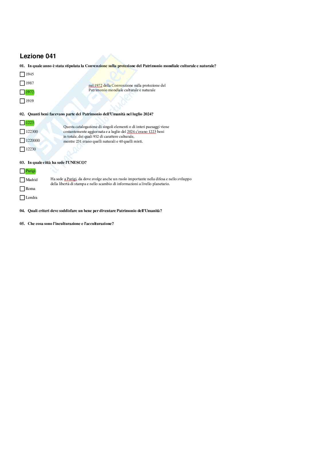 Paniere Geografia - Risposte multiple - aggiornato (2026) Pag. 46