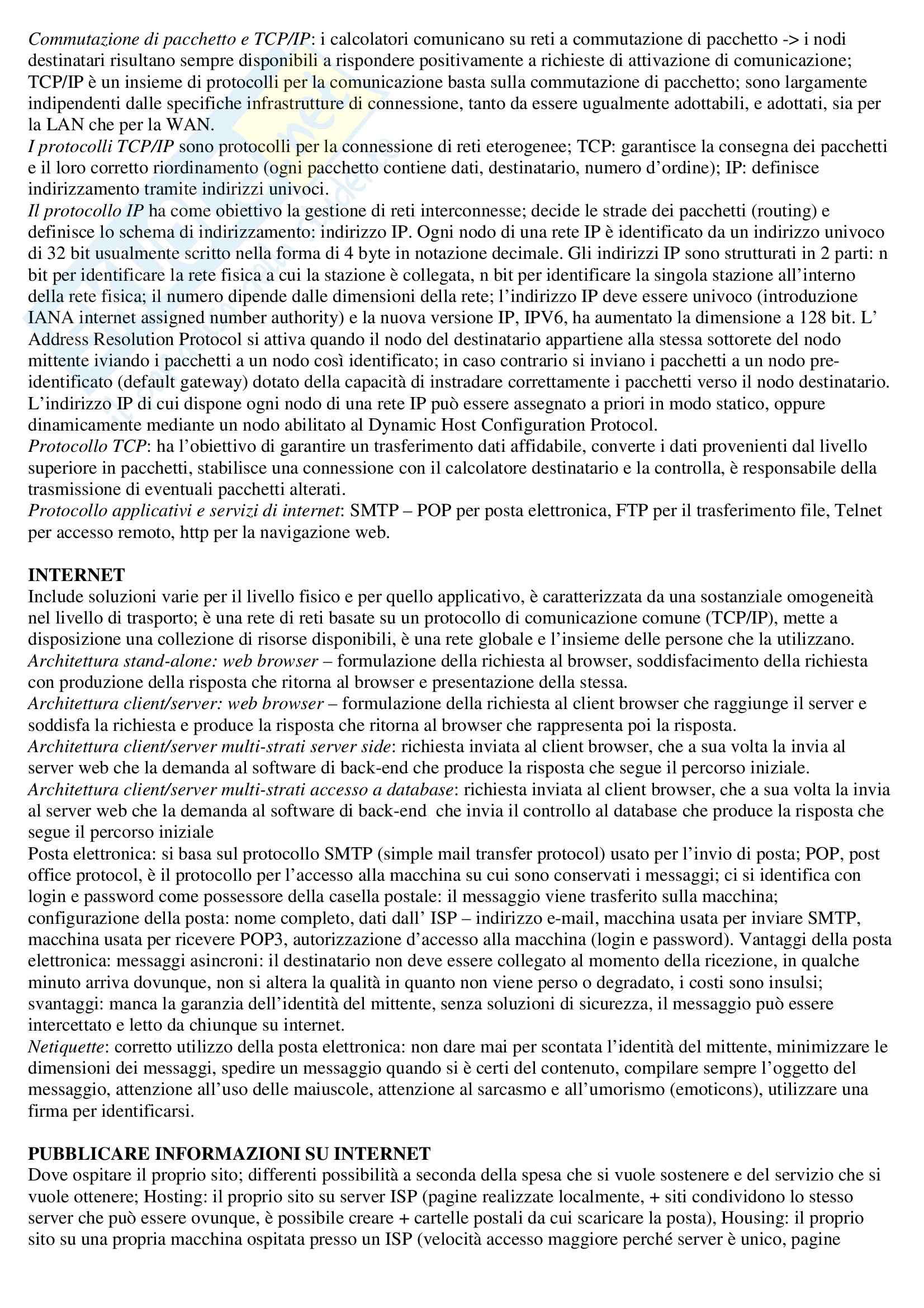 Informatica generale - Appunti Pag. 6