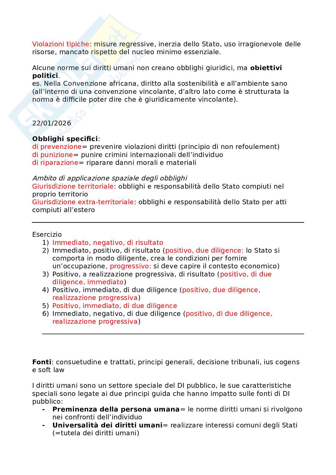 Appunti corso di Diritti fondamentali  Pag. 16