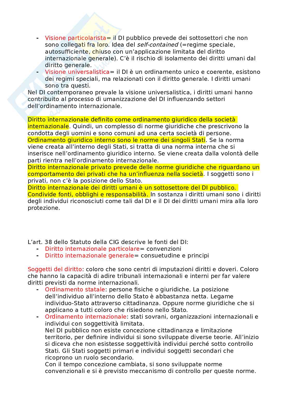 Appunti corso di Diritti fondamentali  Pag. 2