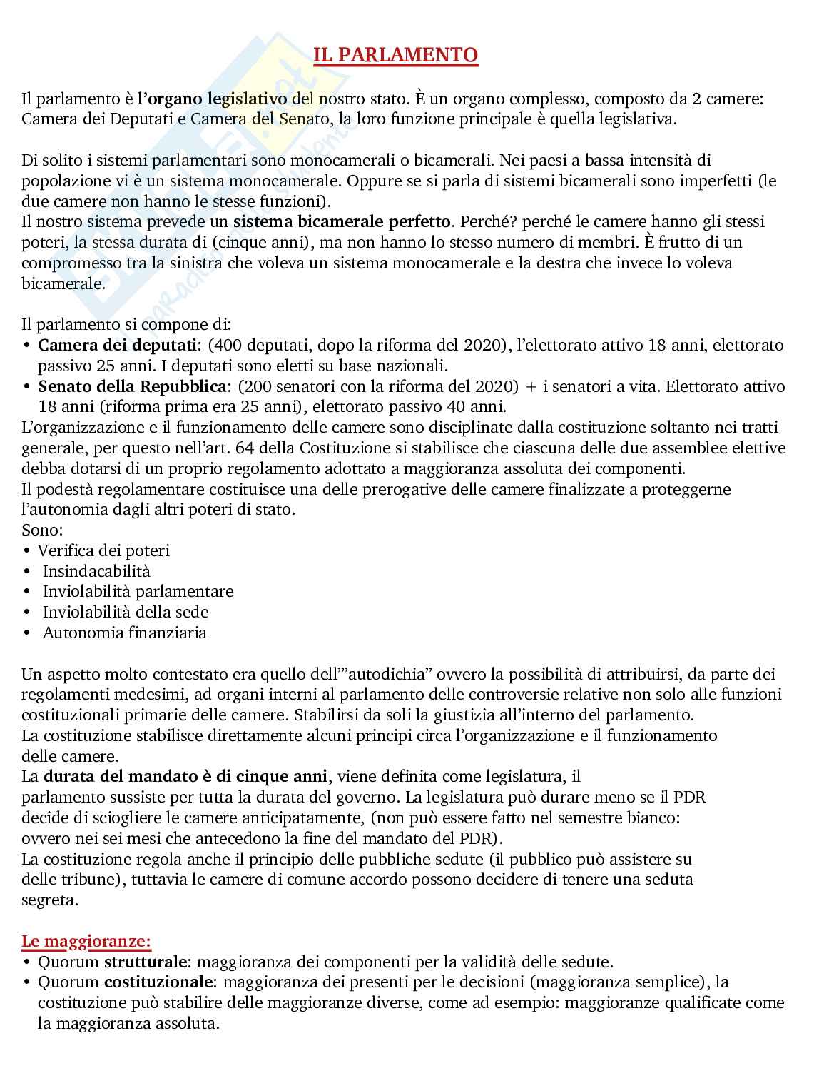 Appunti di lezione per l’esame di Diritto pubblico Pag. 31
