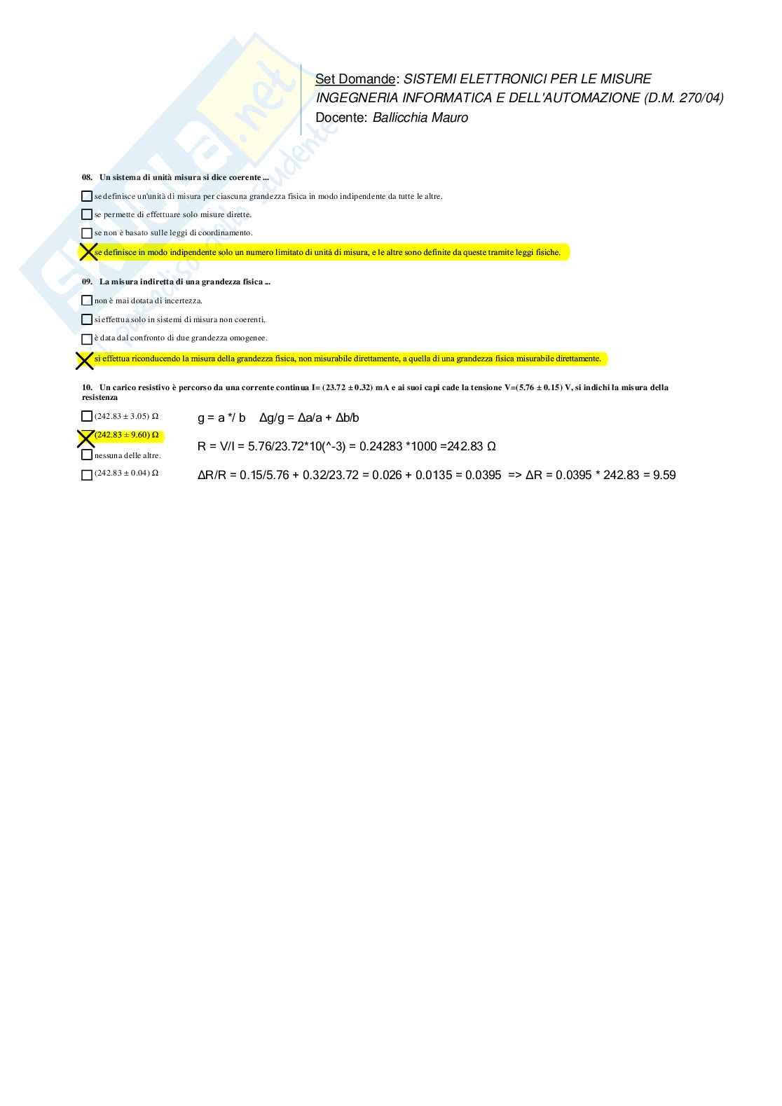 Risposte domande chiuse e aperte sistemi elettronici per le misure aggiornate 2026  Pag. 41