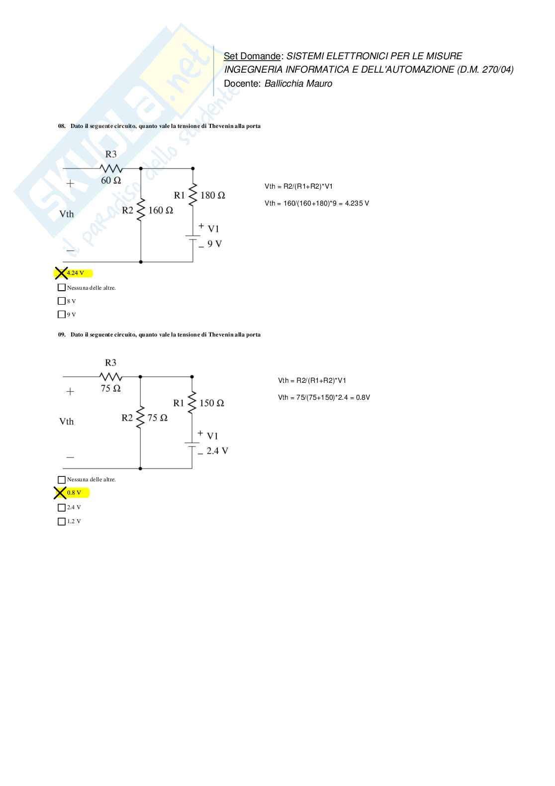 Risposte domande chiuse e aperte sistemi elettronici per le misure aggiornate 2026  Pag. 6