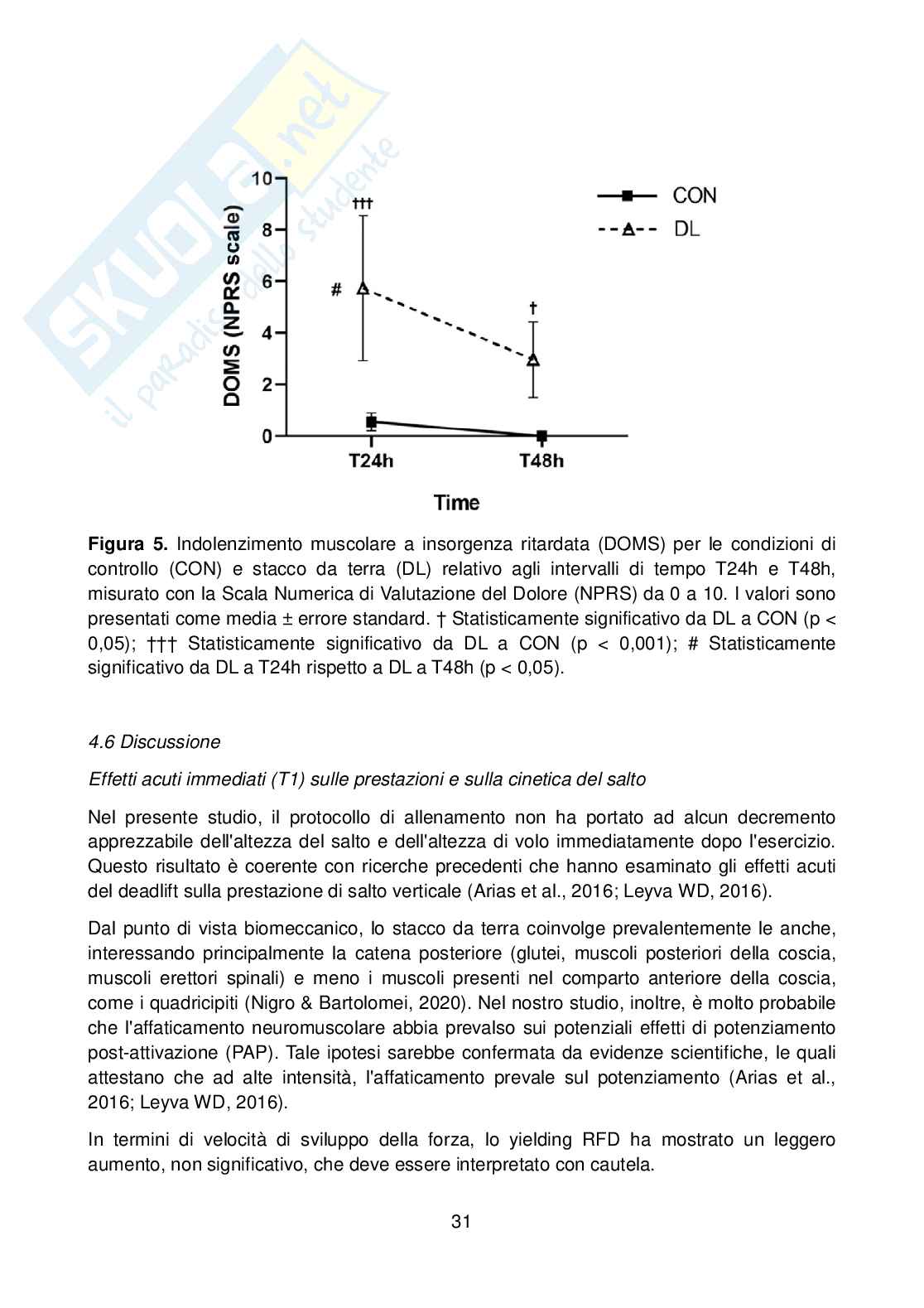 Allenamento della forza lungo l'arco della vita: effetti acuti di un protocollo a 12RM sulla funzione neuromuscolare e sulla percezione muscolare in giovani adulti Pag. 31