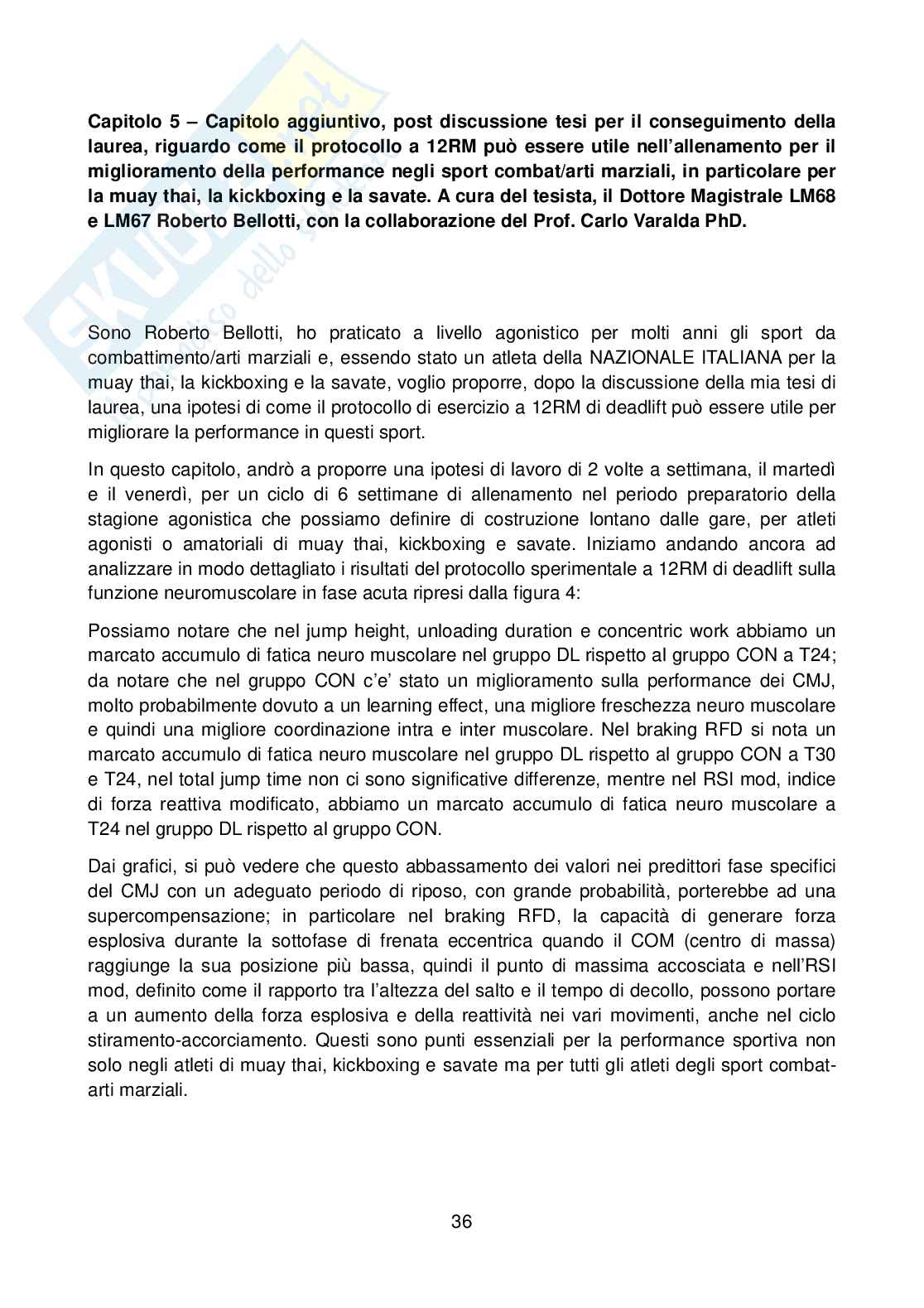 Allenamento della forza lungo l'arco della vita: effetti acuti di un protocollo a 12RM sulla funzione neuromuscolare e sulla percezione muscolare in giovani adulti Pag. 36