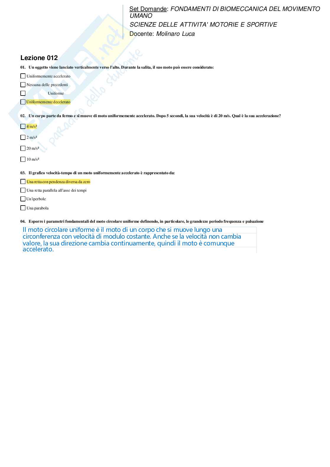 Fondamenti di biomeccanica del movimento umano Pag. 16