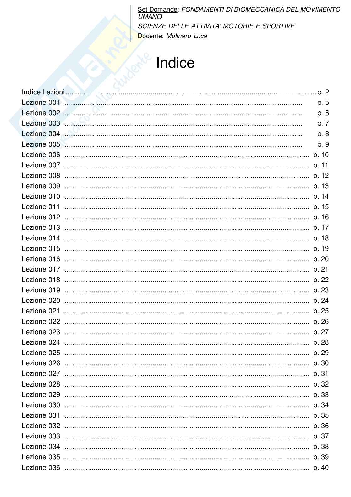 Fondamenti di biomeccanica del movimento umano Pag. 2