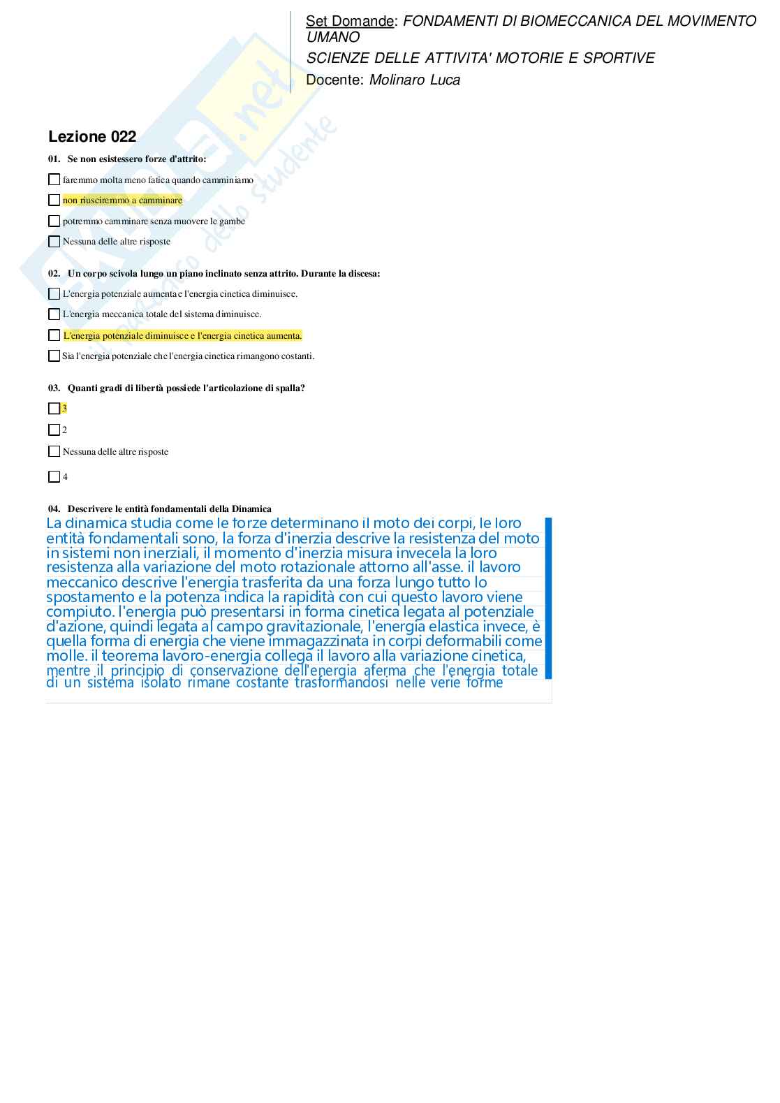 Fondamenti di biomeccanica del movimento umano Pag. 26