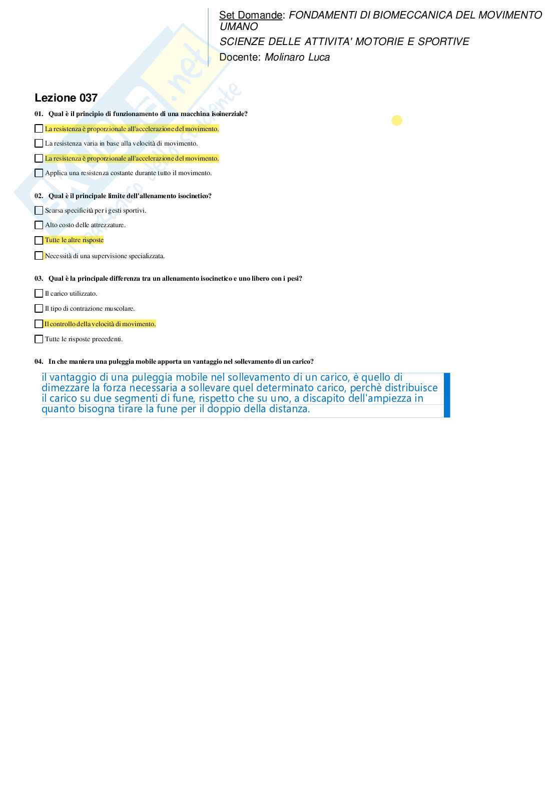 Fondamenti di biomeccanica del movimento umano Pag. 41
