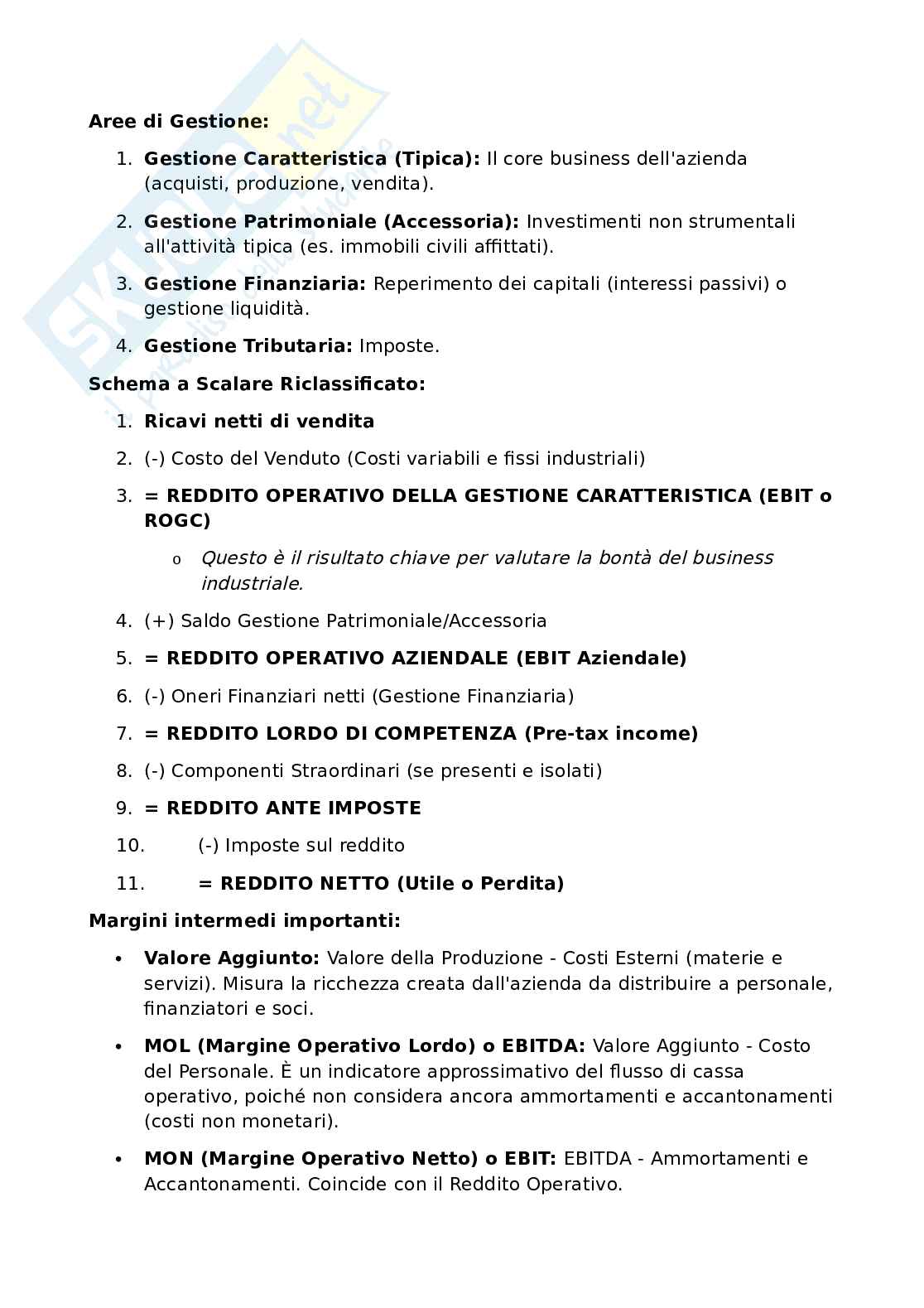 Economia aziendale - Secondo parziale Pag. 21
