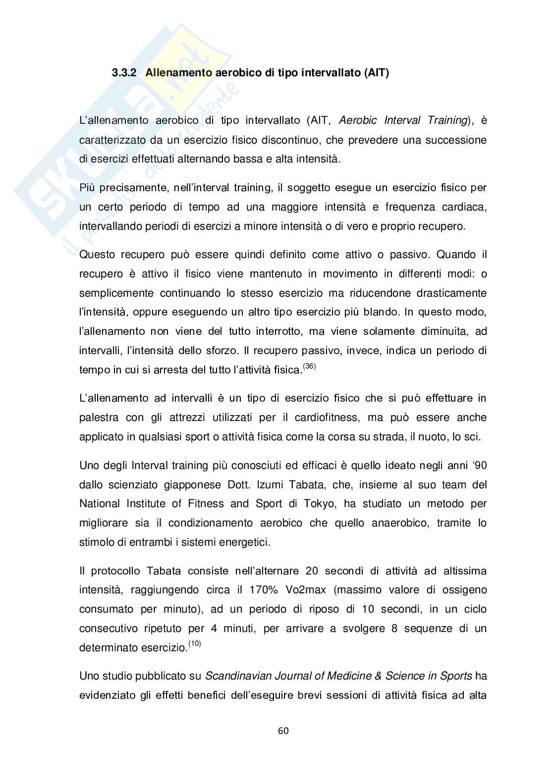 Effetti dell'attività fisica nei soggetti con sindrome metabolica Pag. 61