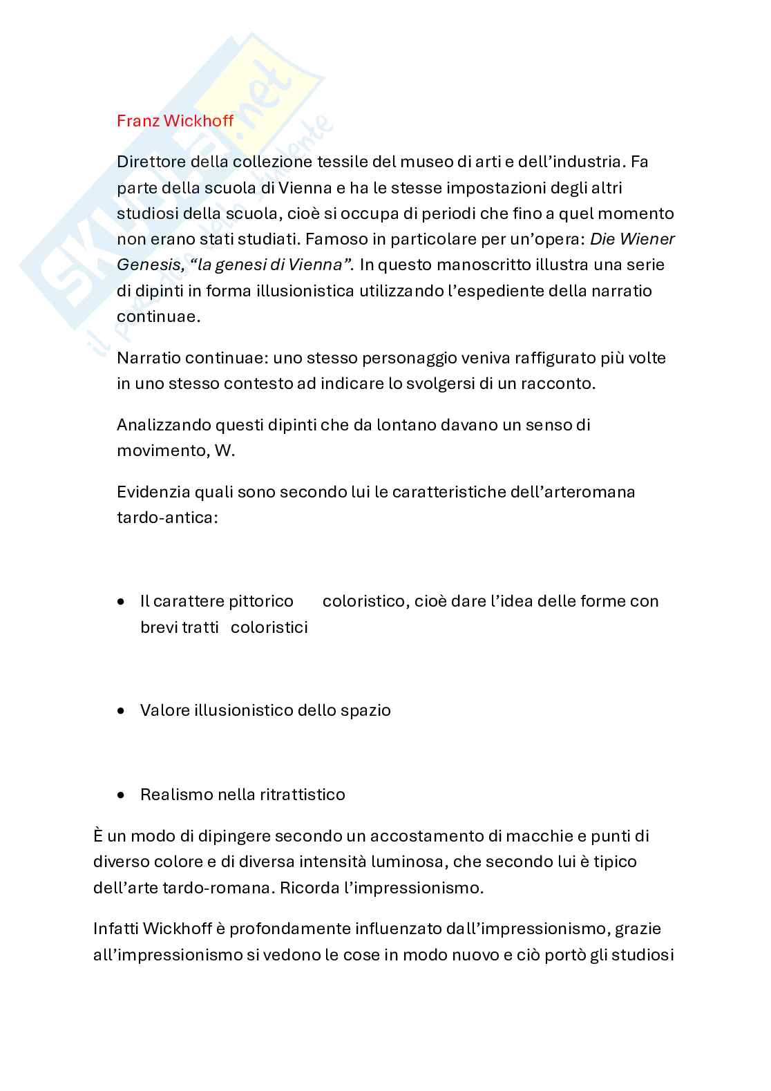 Franz Wickhoff  Pag. 1