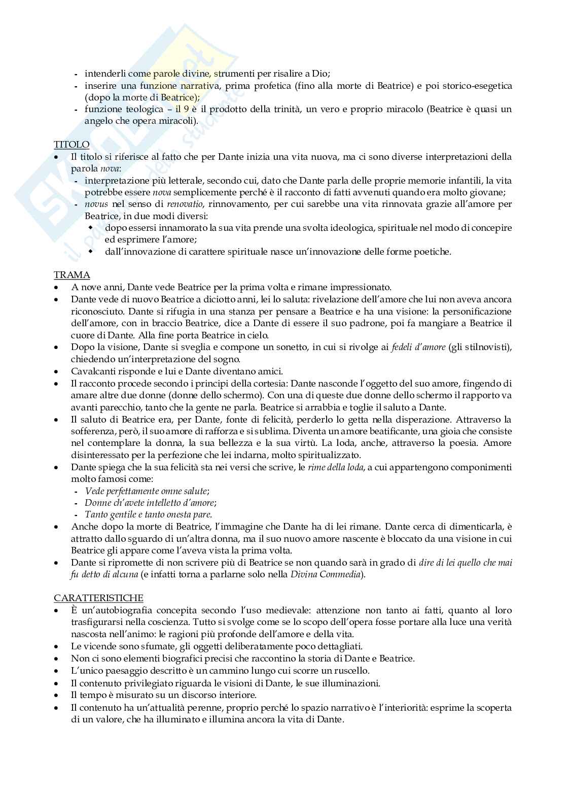 Appunti del corso di Letteratura Italiana   Pag. 16