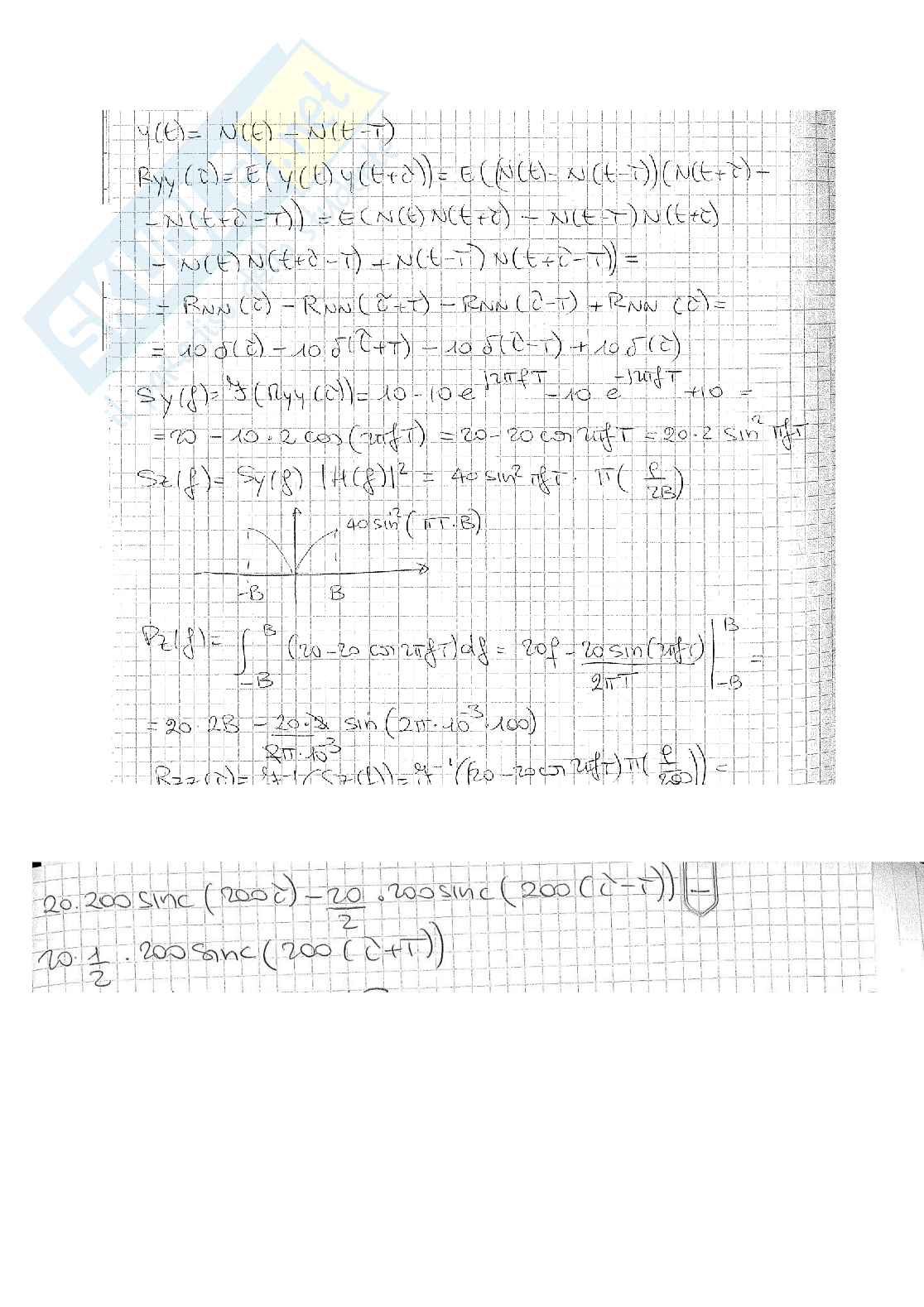 Esercizi processi aleatori Pag. 2