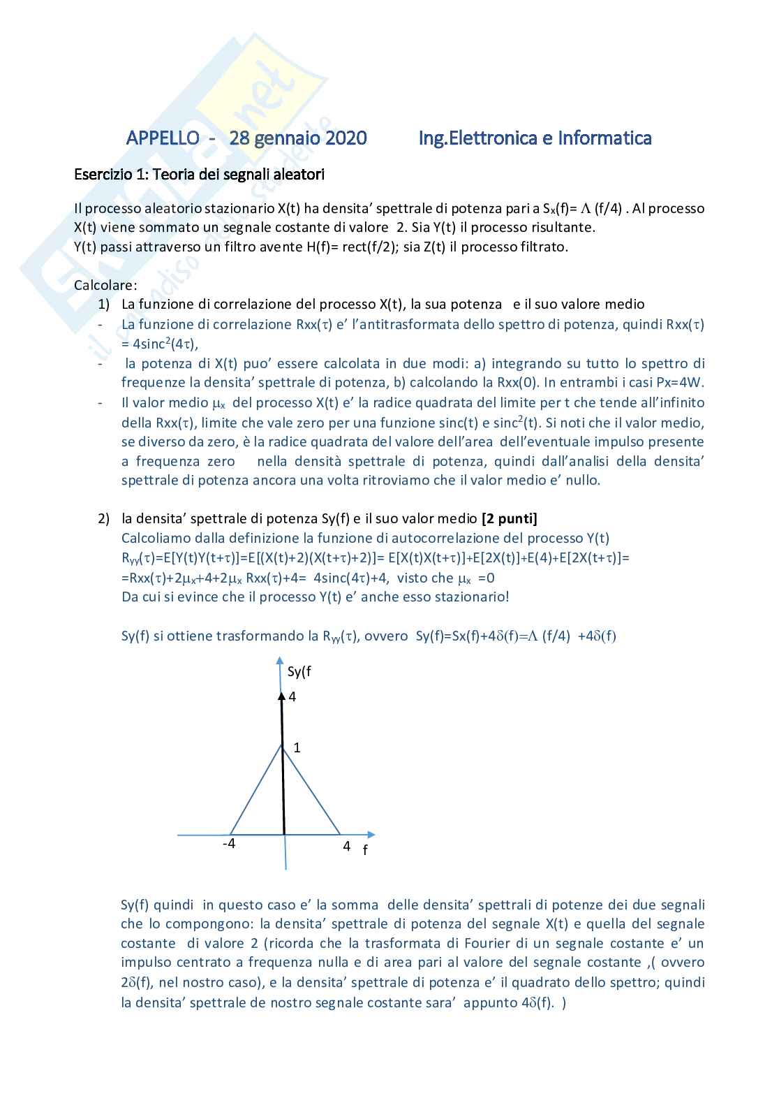 Esercizi processi aleatori Pag. 31