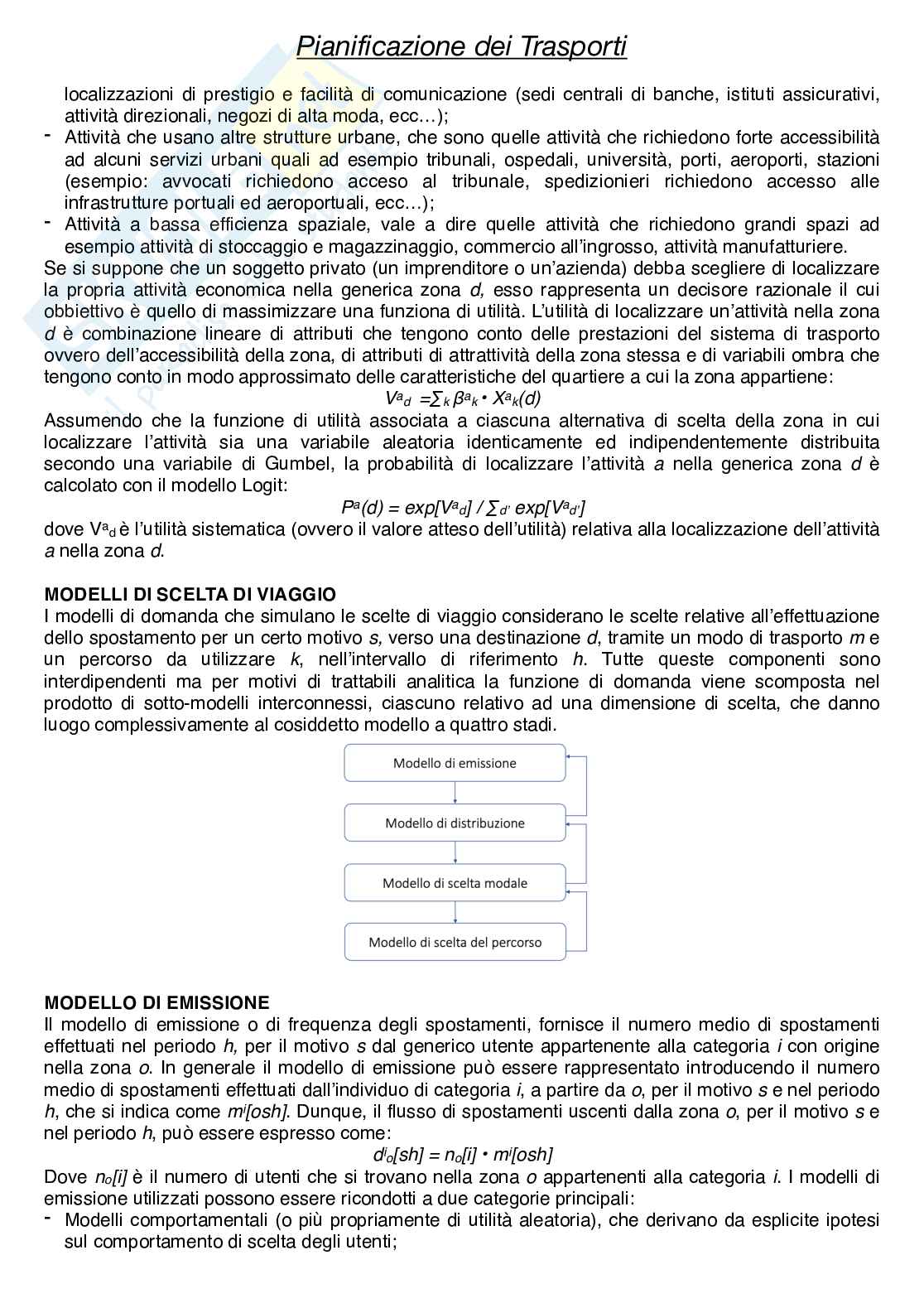 Pianificazione dei trasporti Pag. 16
