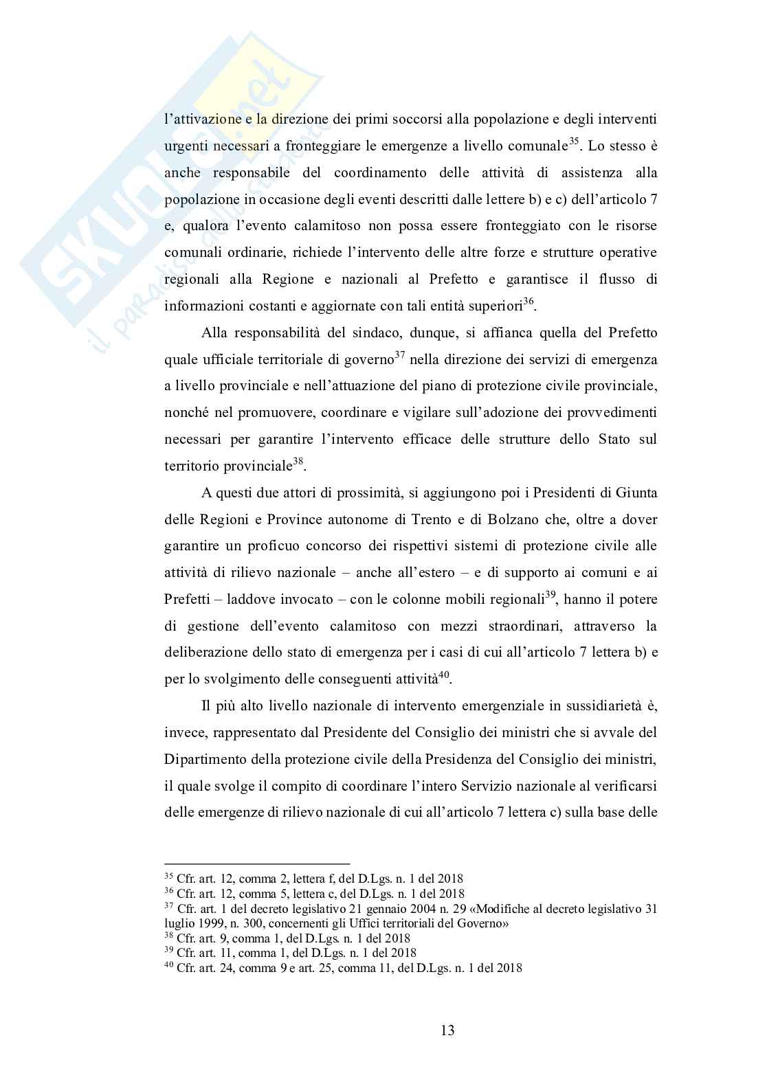 Disciplina emergenziale della Protezione Civile nel riparto costituzionale delle competenze Pag. 16