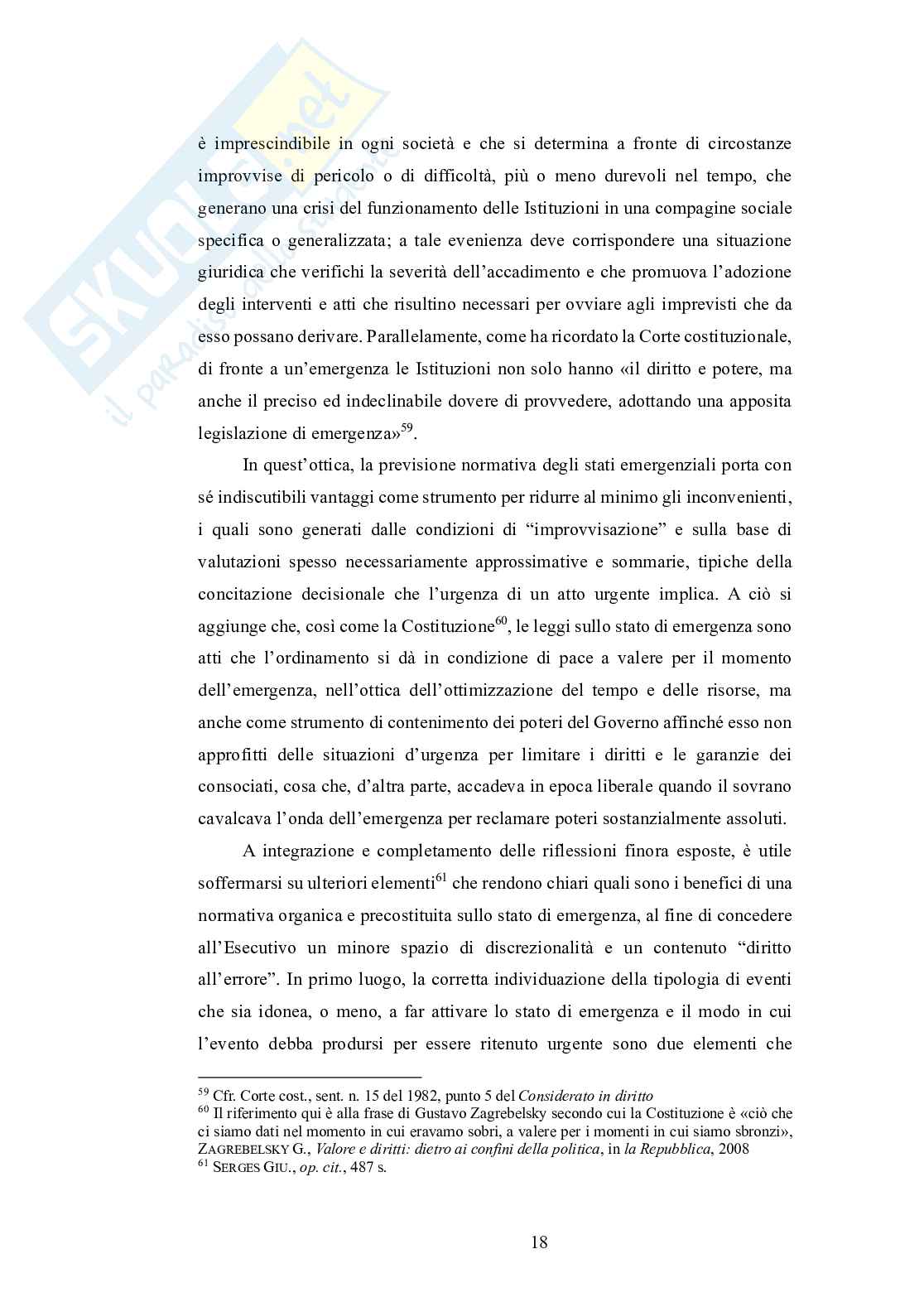 Disciplina emergenziale della Protezione Civile nel riparto costituzionale delle competenze Pag. 21
