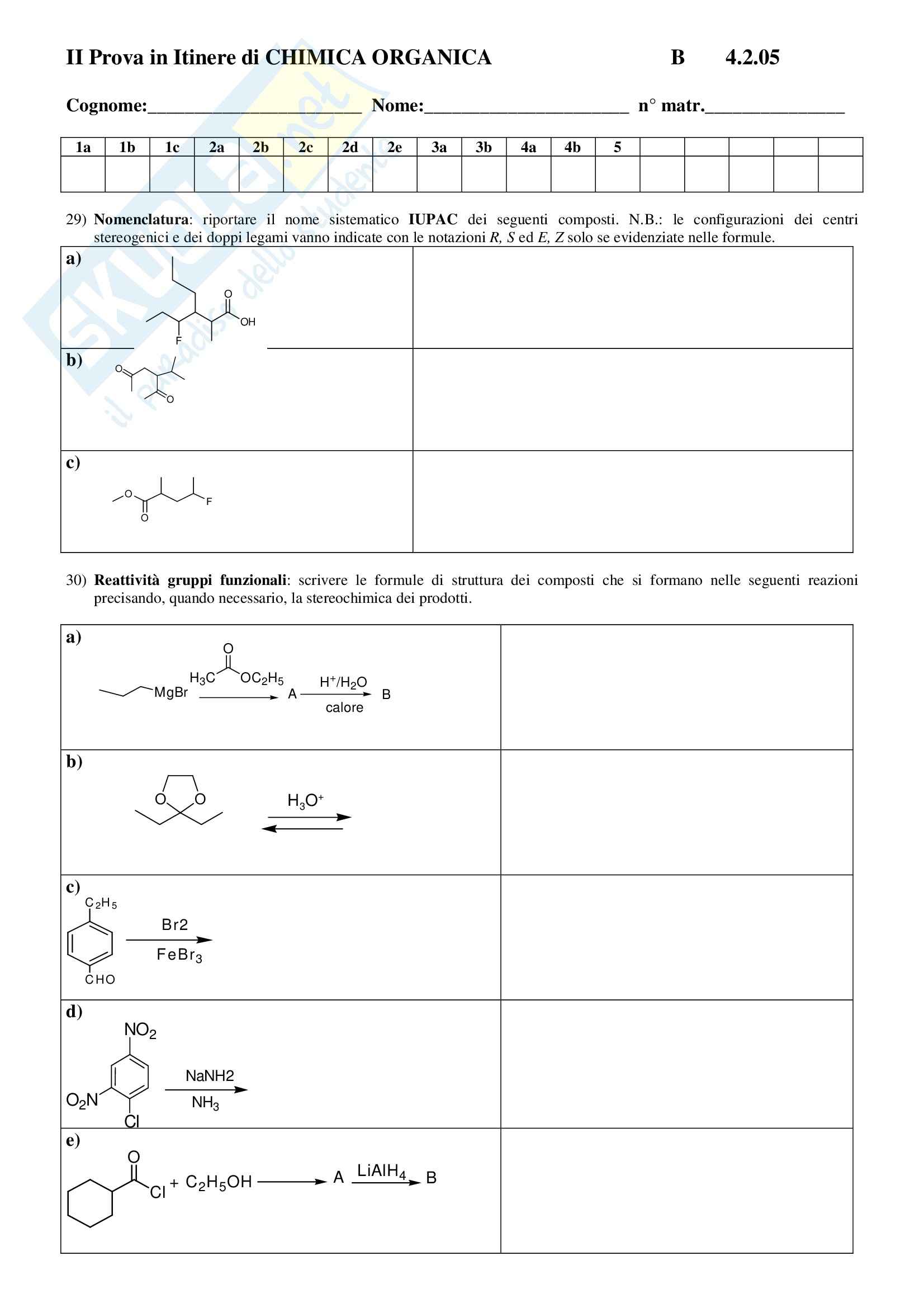 Esercizi Chimica Organica Pdf Con Soluzioni