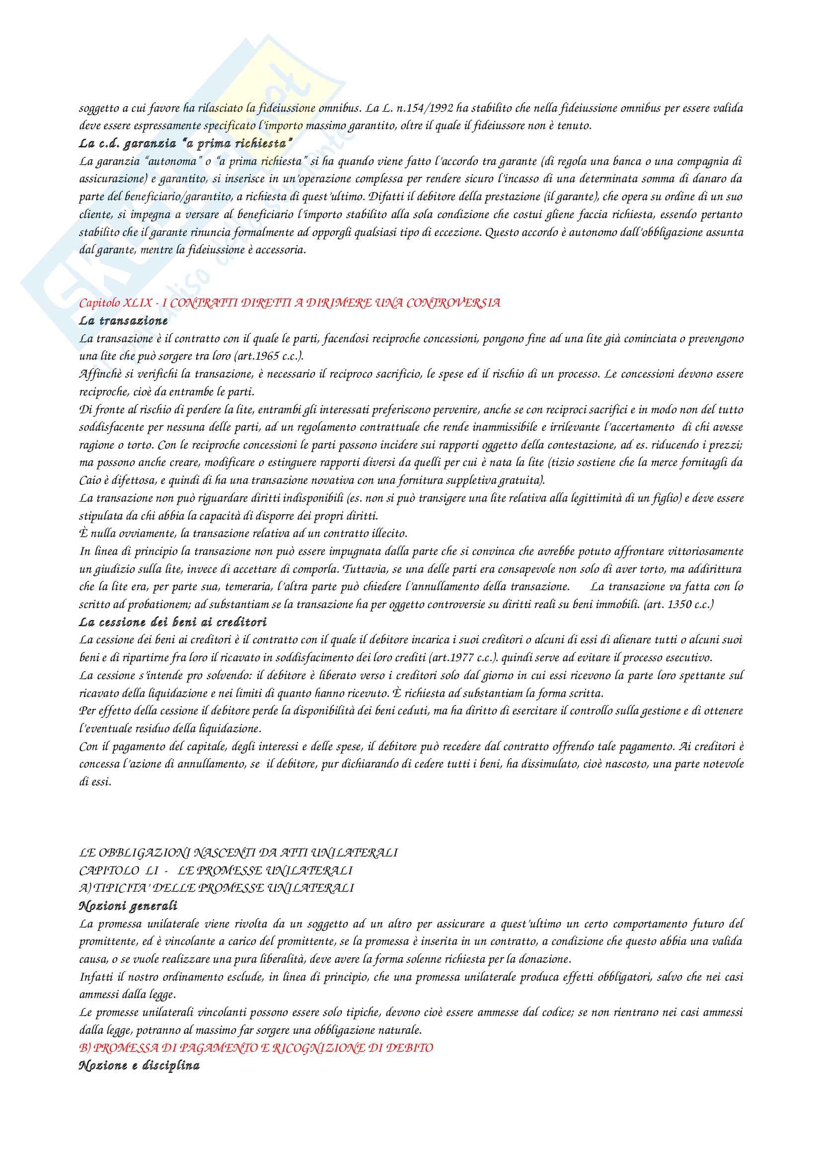 Riassunto esame Diritto privato, prof. Troiano, libro consigliato Manuale di diritto privato, Torrente, Schelsinger Pag. 71