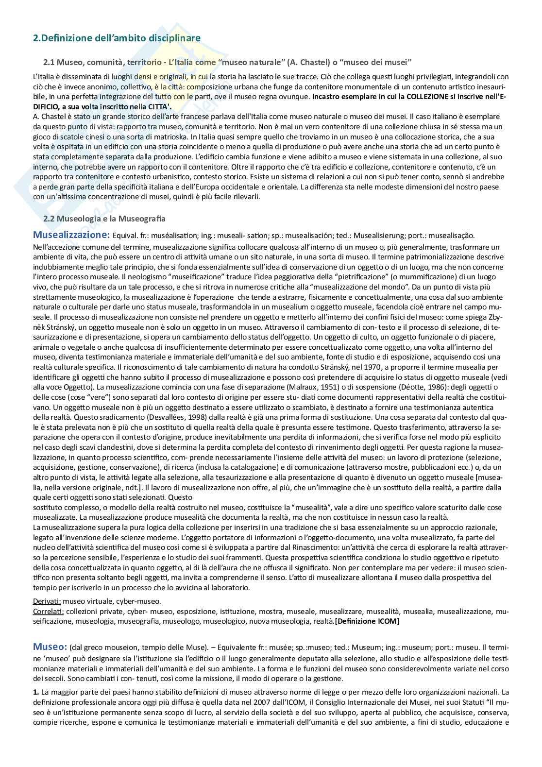 Museologia - Parte 1 Pag. 2