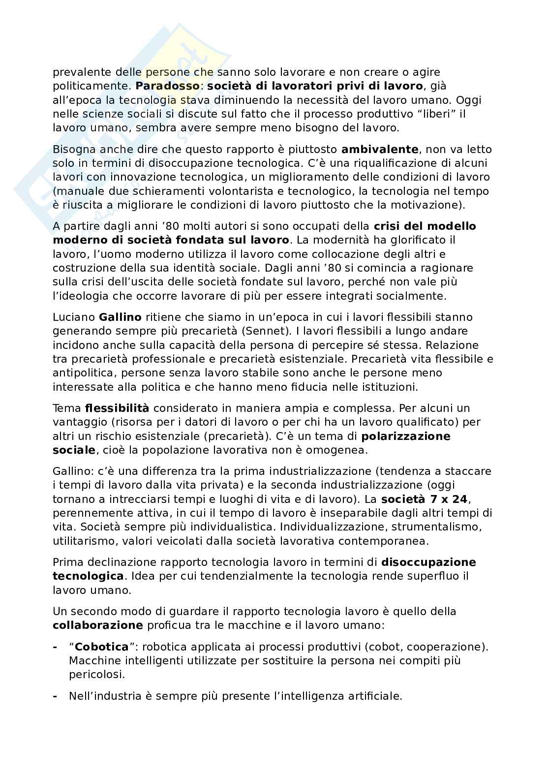 Riassunto esame Sistemi socio-economici, Prof. Antonini Erica, libro consigliato Giovani Senza , Antonini  Pag. 2
