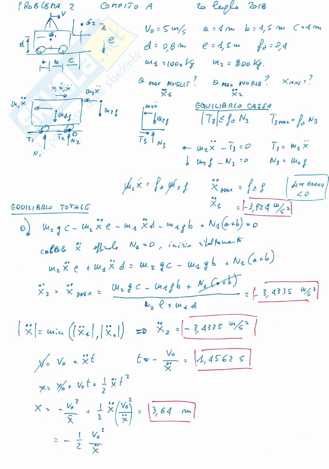 Temi d'esame svolti Meccanica delle macchine Pag. 6