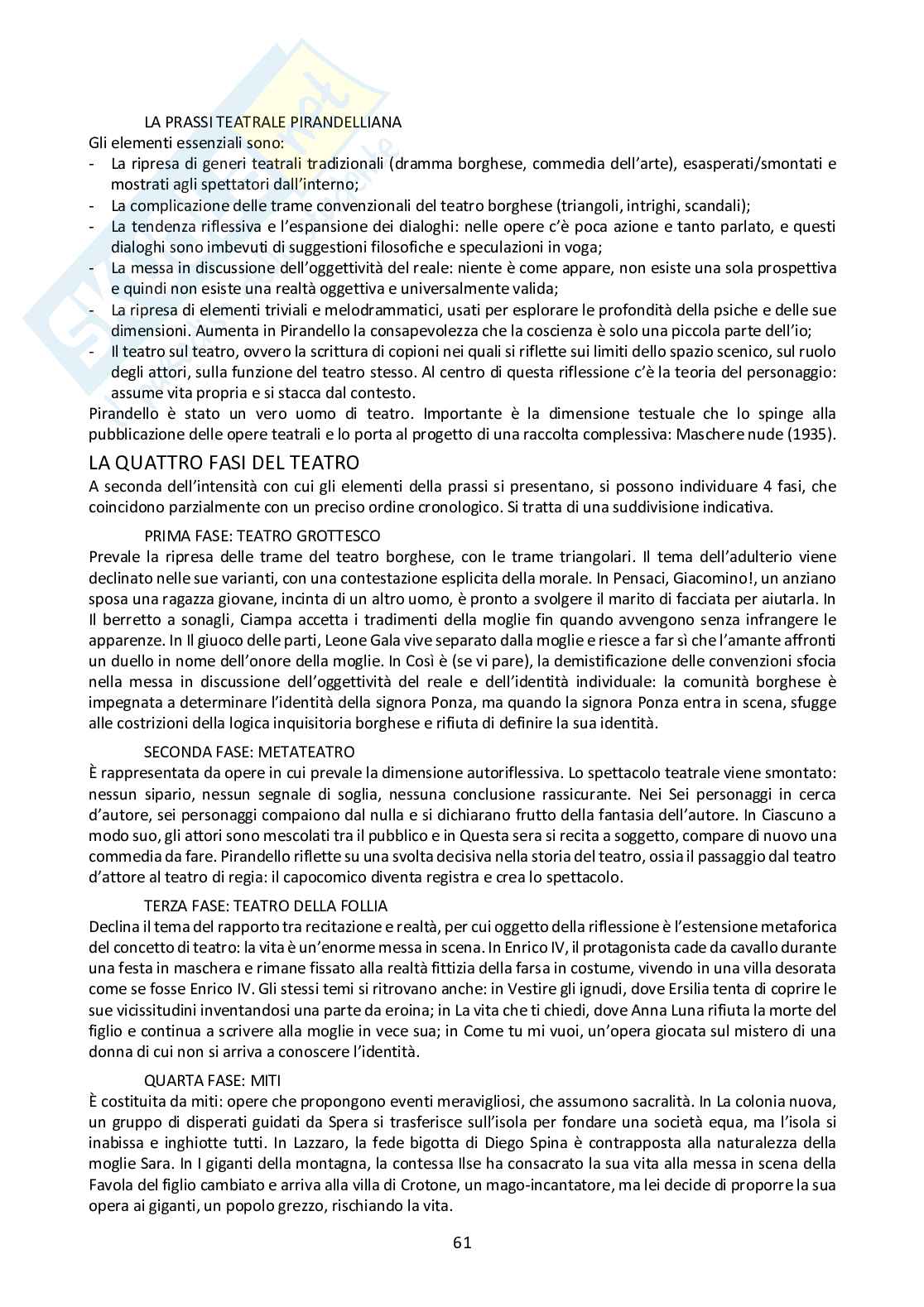Letteratura del 900 Pag. 61